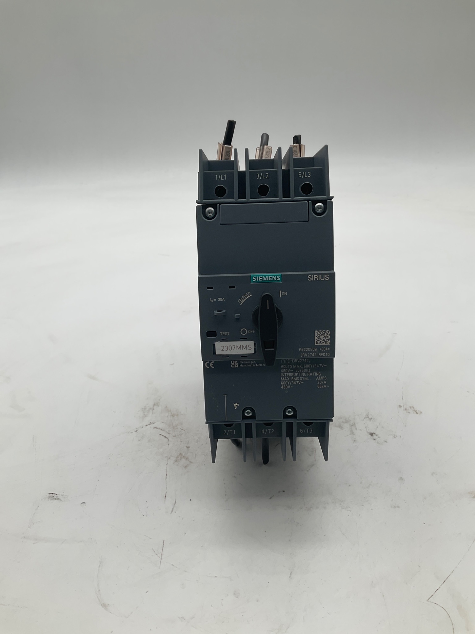 SIEMENS 3RV2742-5ED10 SIRIUS Motor Protection Circuit Breaker USED 2