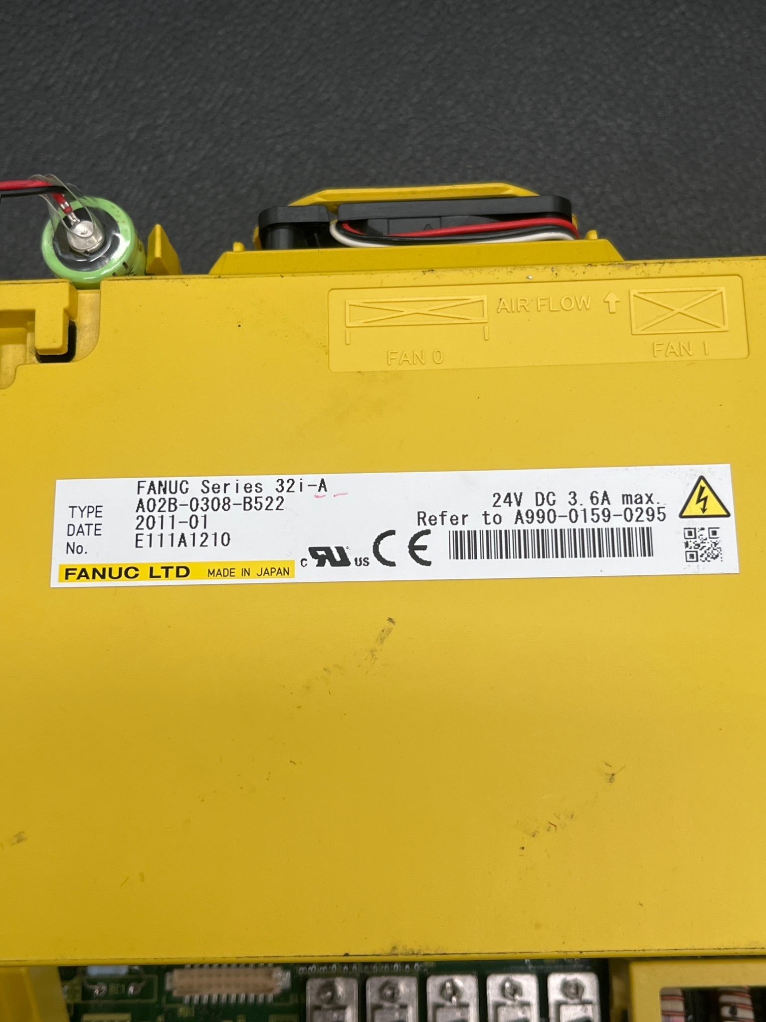 FANUC A02B‑0308‑B522 Series 32i‑A System Display USED 4