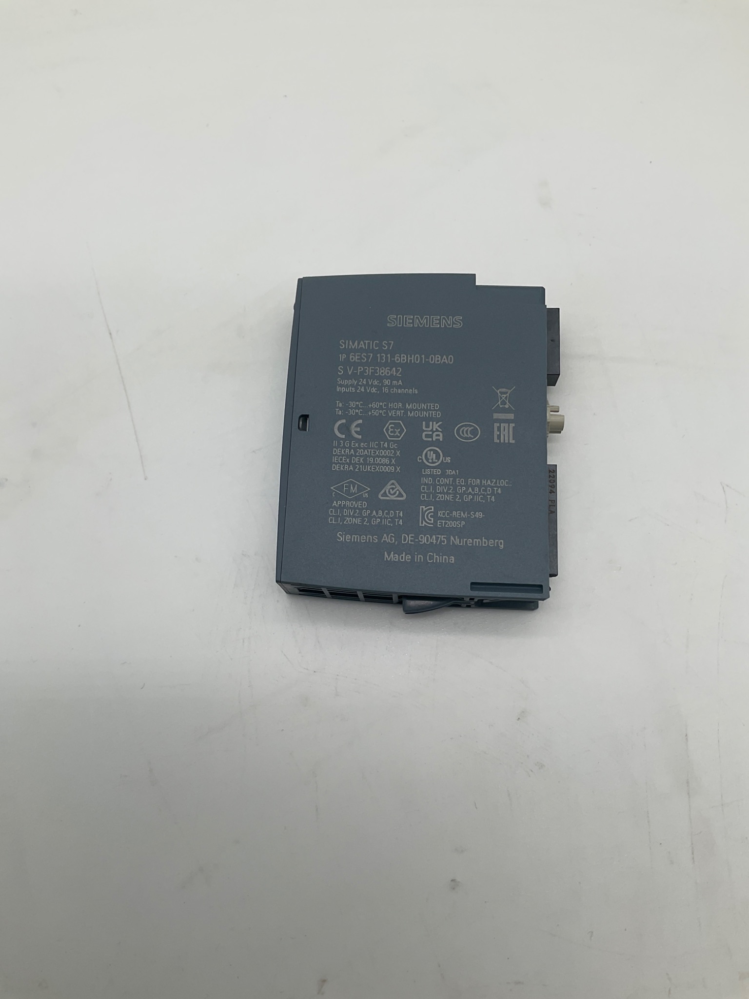 SIEMENS 6ES7 131‑6BH01‑0BA0 SIMATIC S7 Digital Input Module USED 0