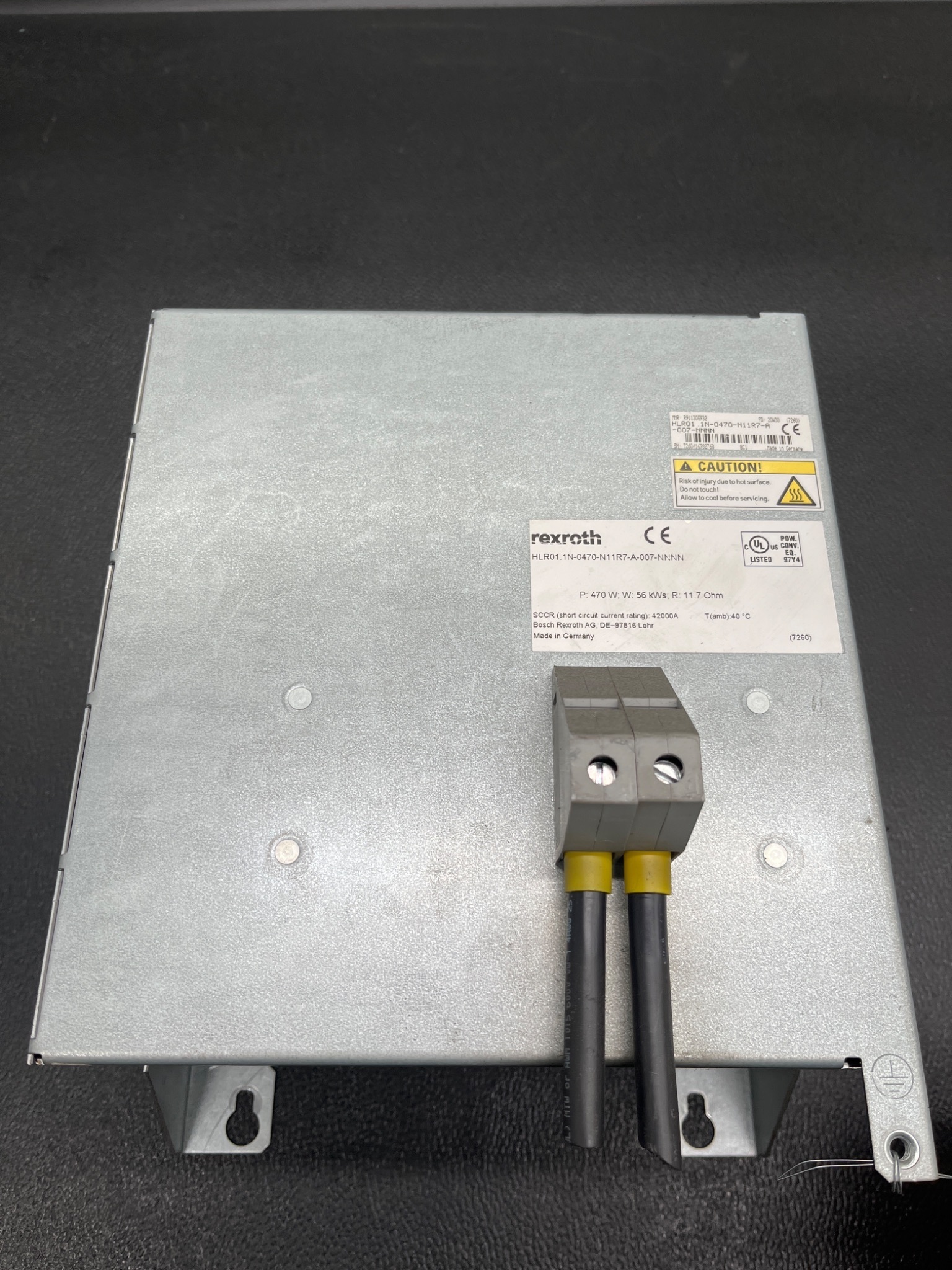 REXROTH HLR01.1N‑0470‑N11R7‑A‑007‑NNNN Braking Resistor USED 0