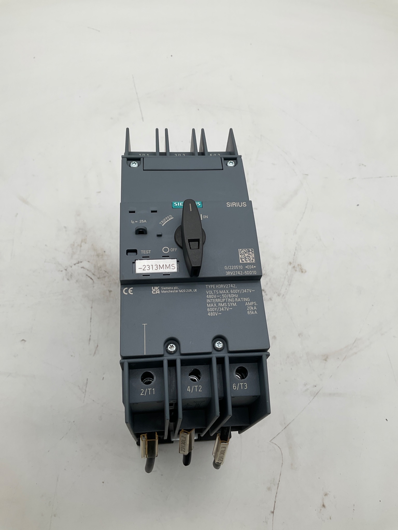 SIEMENS 3RV2742‑5DD10 SIRIUS S3 Motor Starter Circuit Breaker USED 0