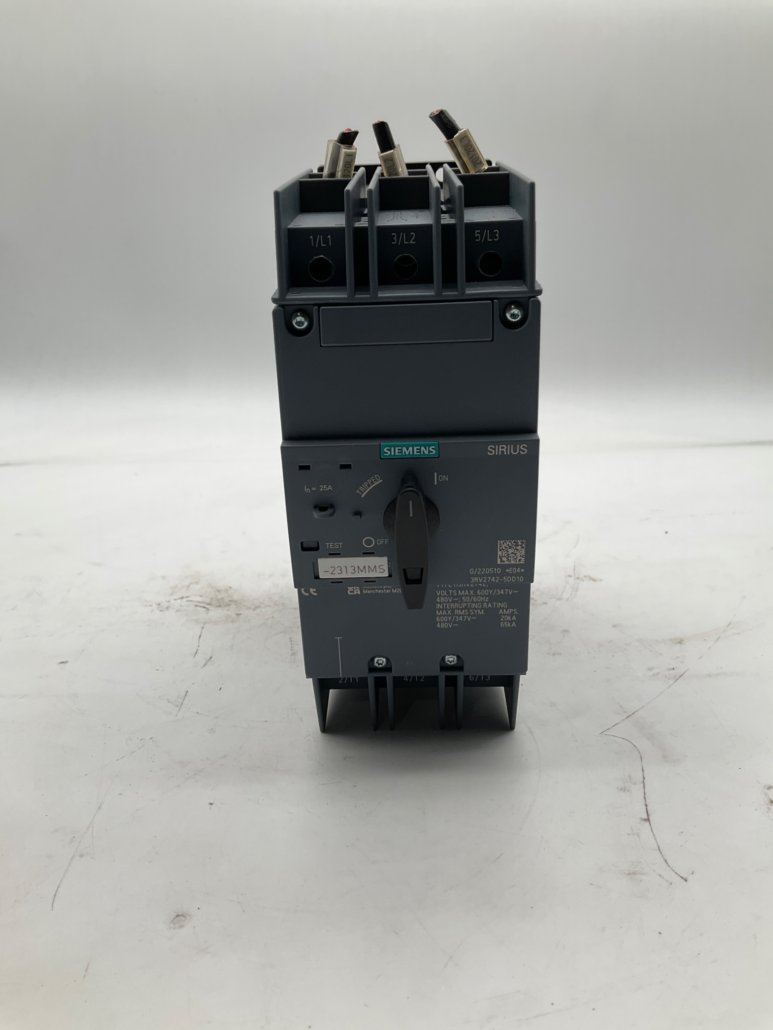SIEMENS 3RV2742‑5DD10 SIRIUS S3 Motor Starter Circuit Breaker USED 1