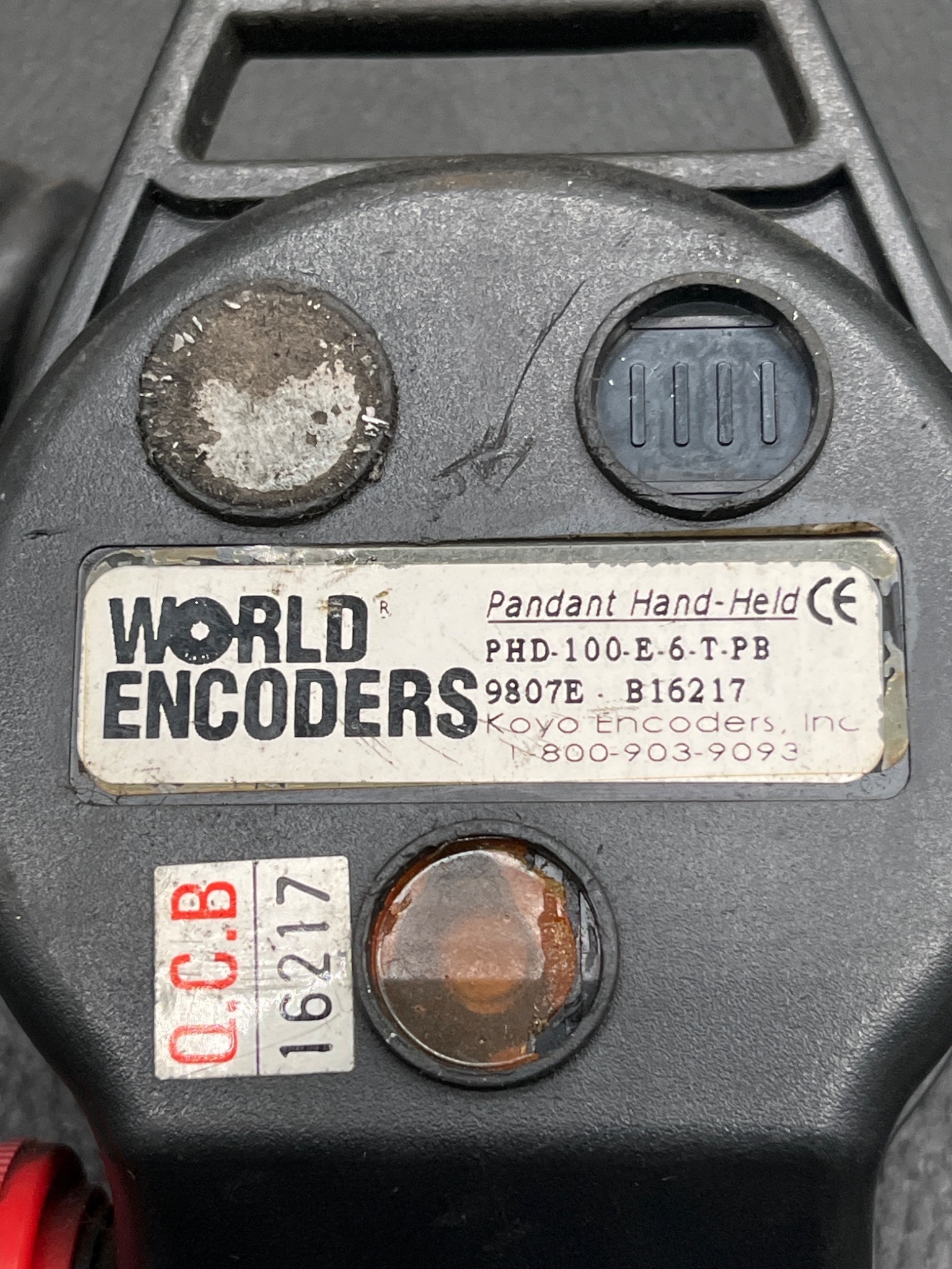 WORLD ENCODERS PHD‑100‑E‑6‑T‑PB Hand‑Held Pendant USED AS‑IS 4