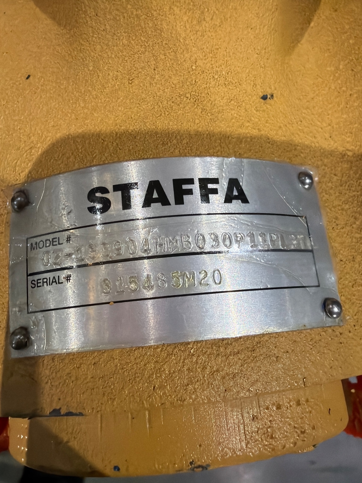 STAFFA 02-133904 HMB030 HYDRAULIC MOTOR USED 2