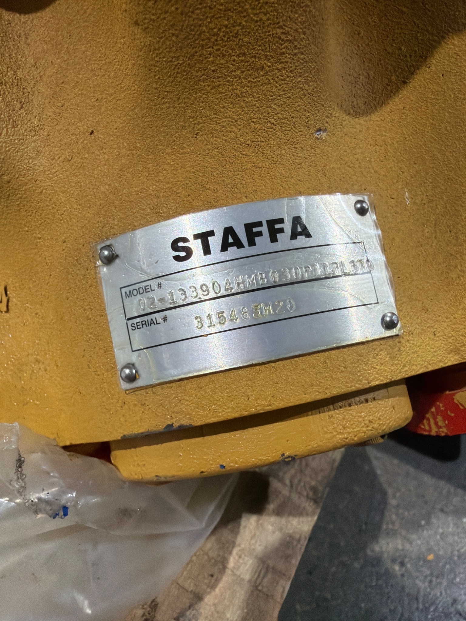 STAFFA 02-133904 HMB030 HYDRAULIC MOTOR USED 3
