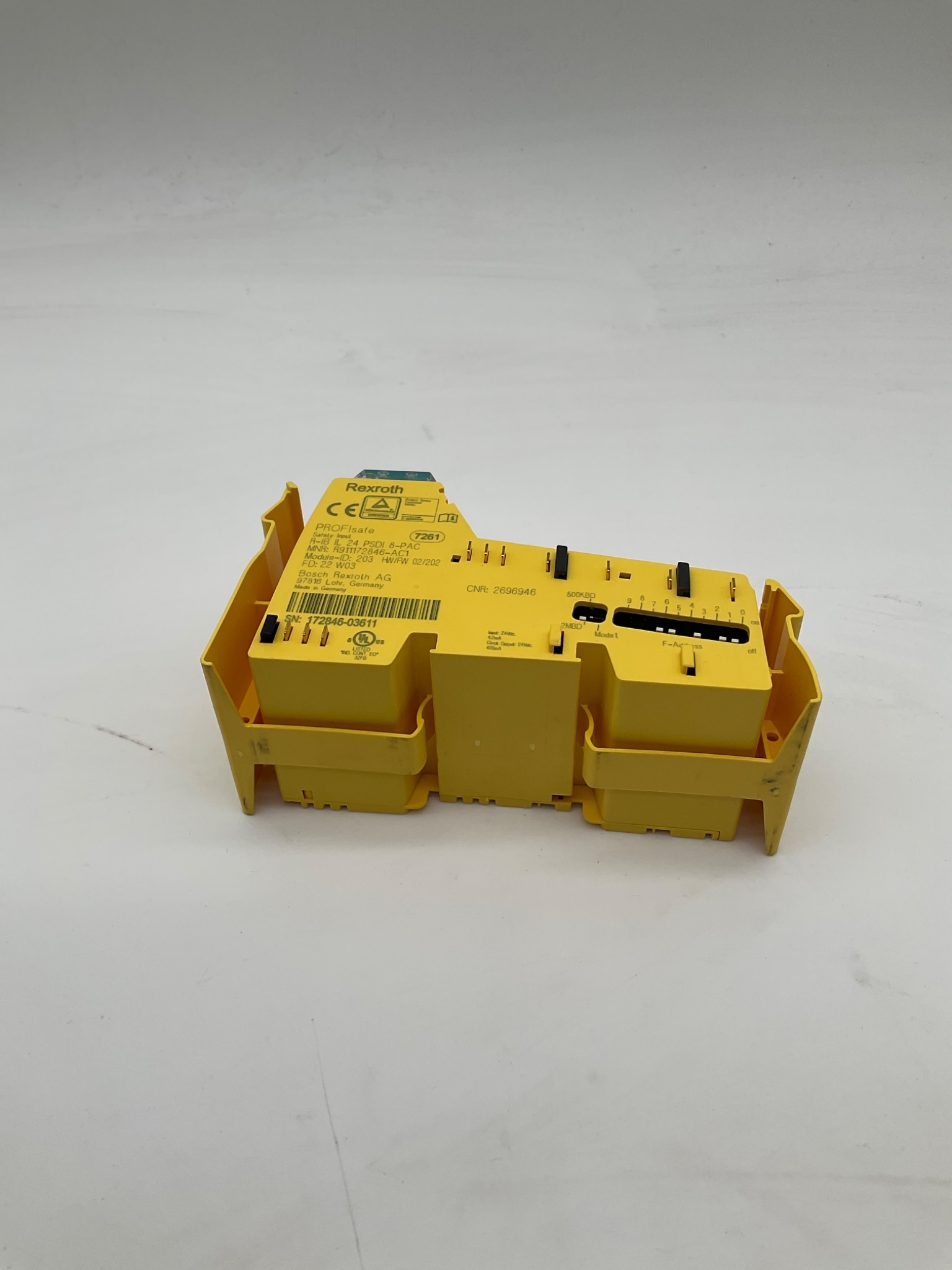 REXROTH R‑IB IL 24 PSDI 8‑PAC Safety Input Module R911172846‑AC1 USED 3