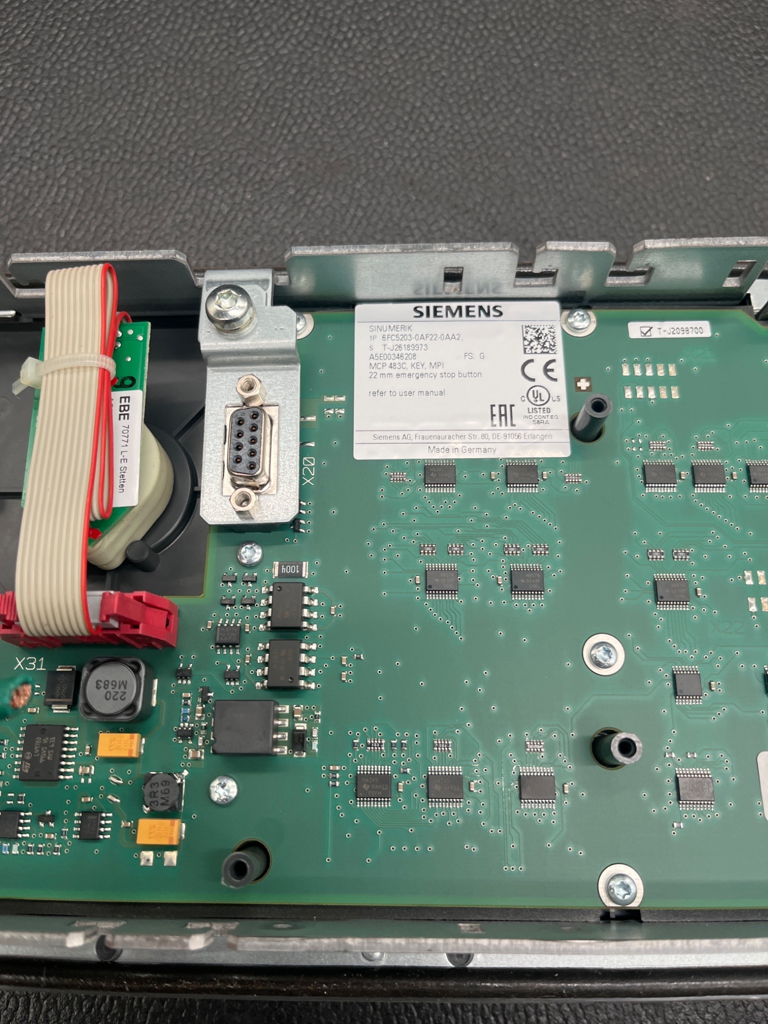 SIEMENS 6FC5203‑0AF22‑0AA2 SINUMERIK KEY MPI USED 6
