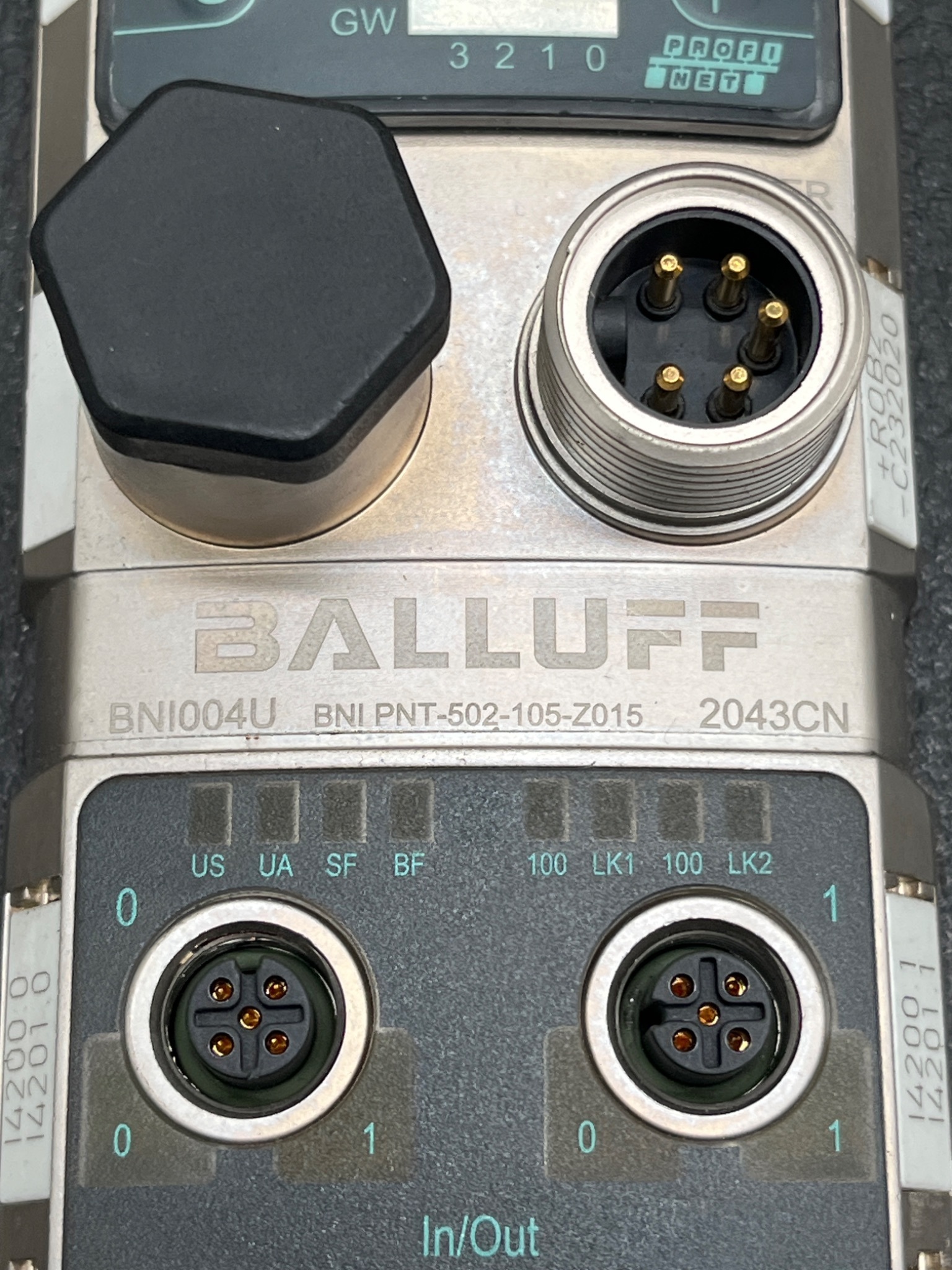 BALLUFF BNI PNT‑502‑105‑Z015 Profinet I/O Module BNI004U USED 3