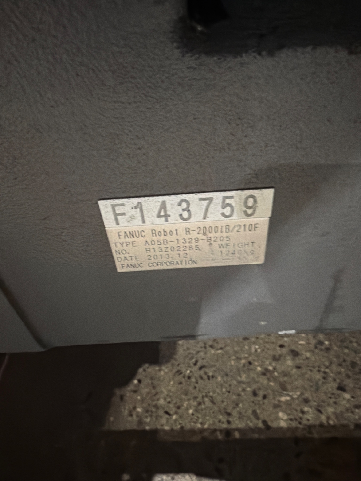 FANUC R-2000iB/210F Complete w/ R-30iB Controls USED 10