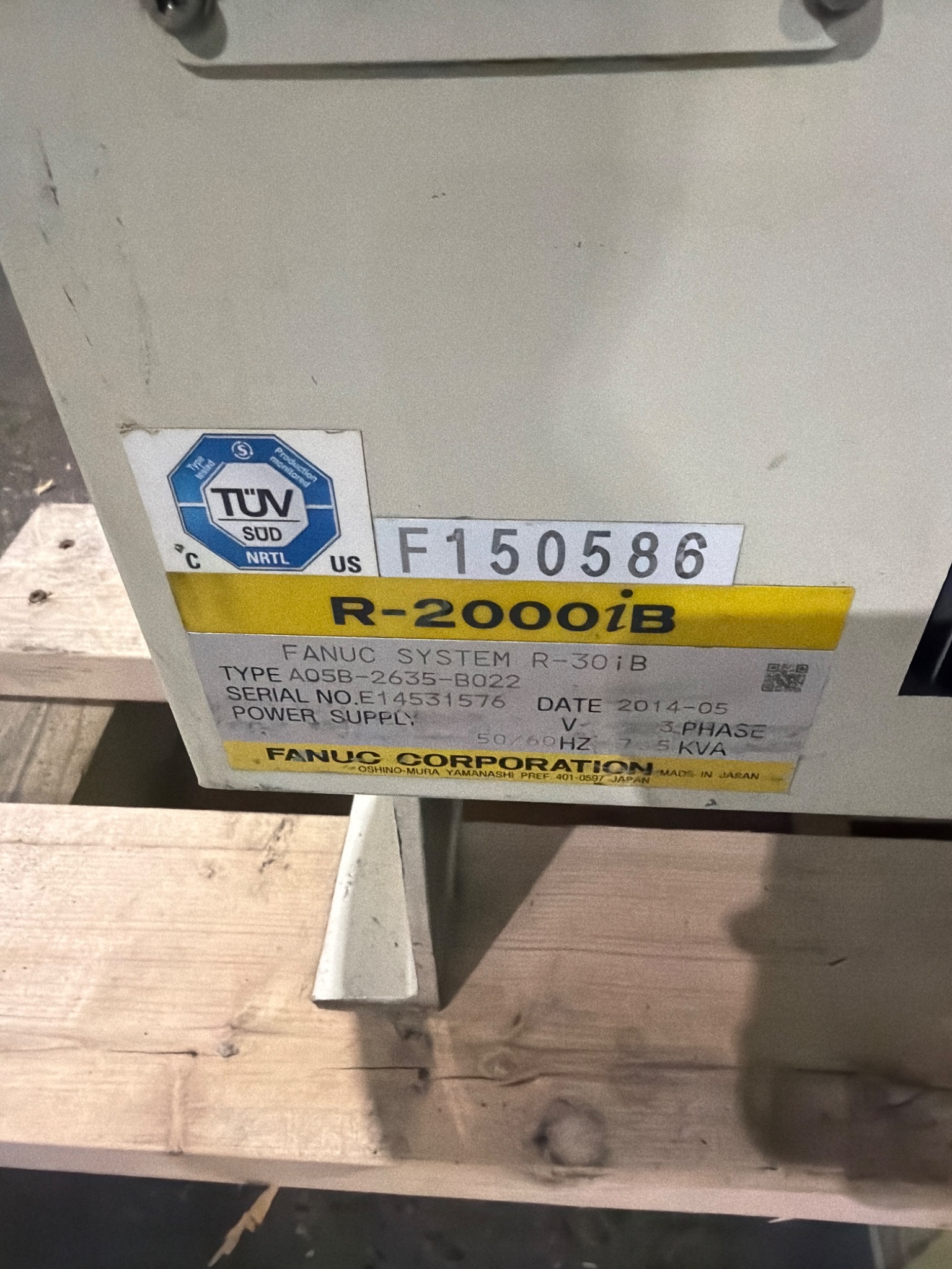 FANUC R-2000iB/210F Complete w/ R-30iB Controls USED 6