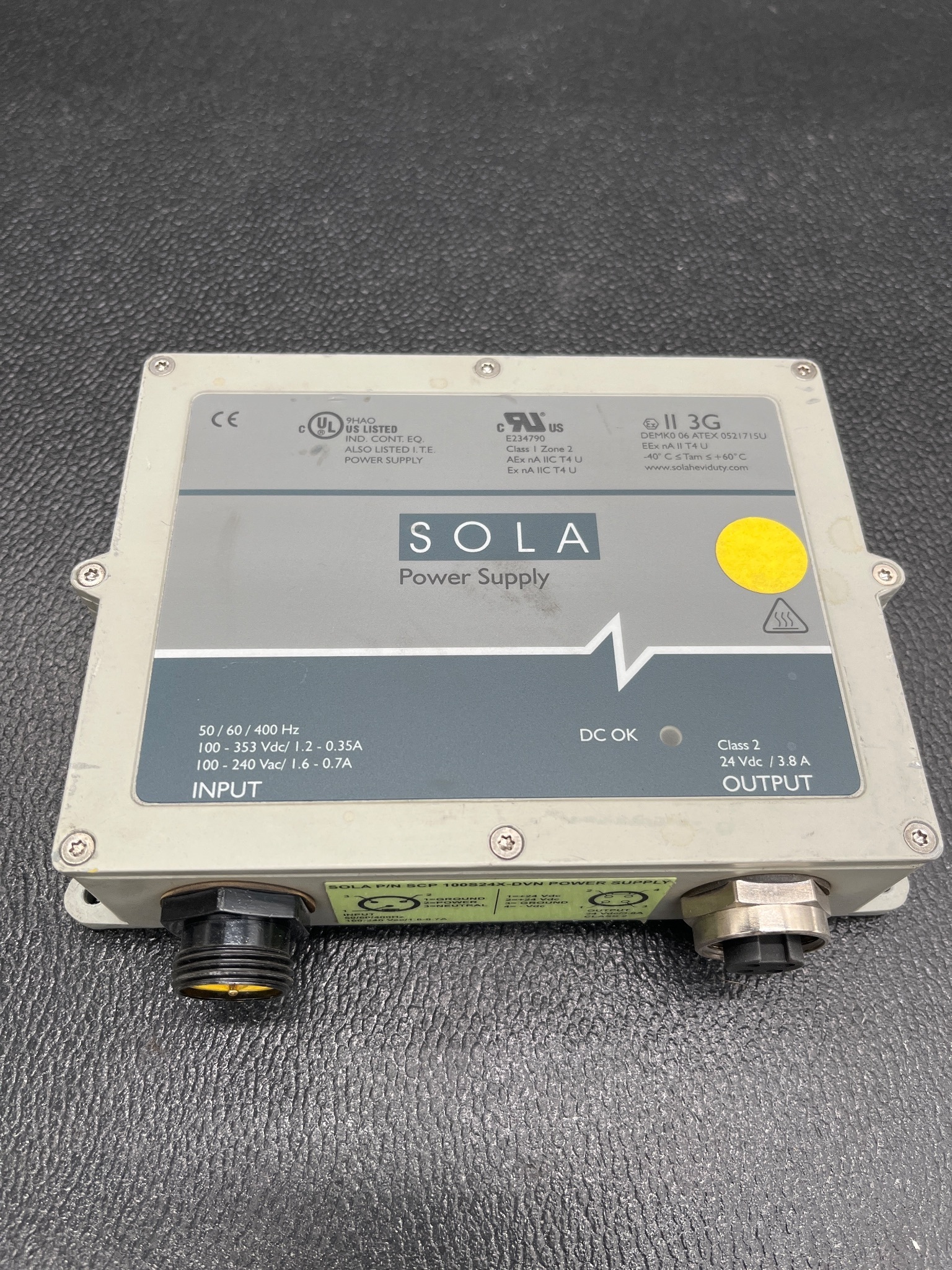 SOLA SCP100S24X-DVN Power Supply USED 0