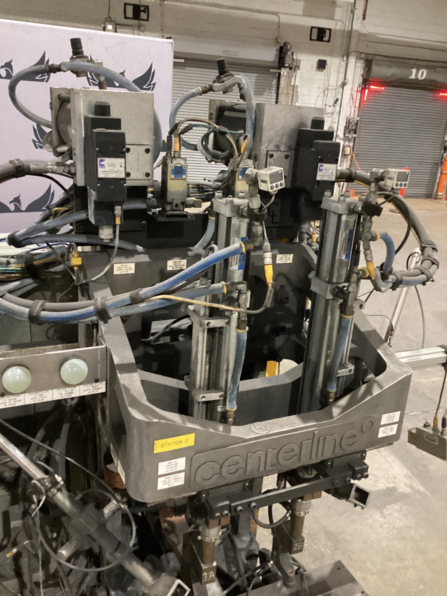 CENTRELINE RESISTANCE WELDING STATION WITH BOSCH REXROTH WELD INVERTERS USED 1