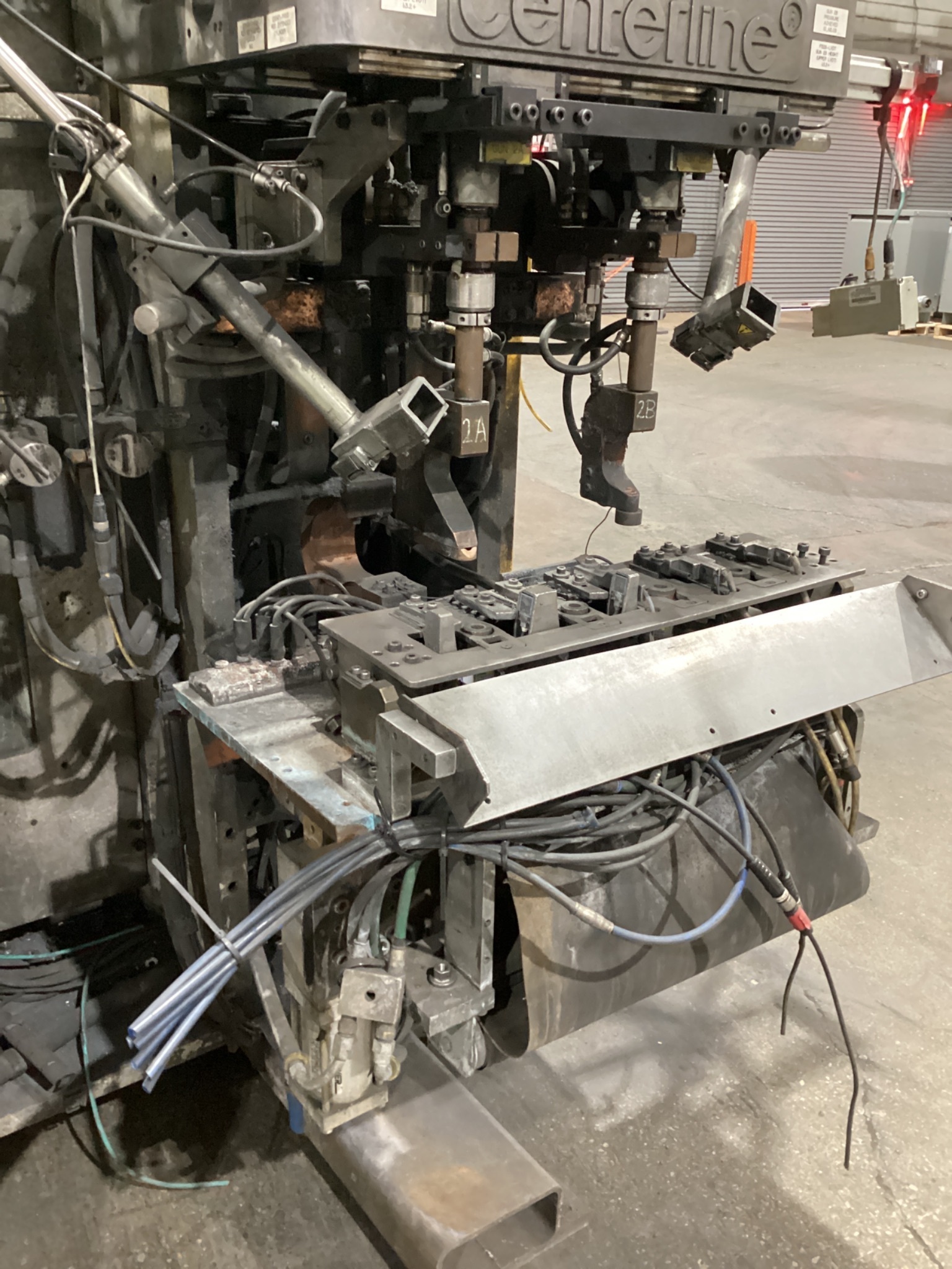 CENTRELINE RESISTANCE WELDING STATION WITH BOSCH REXROTH WELD INVERTERS USED 2