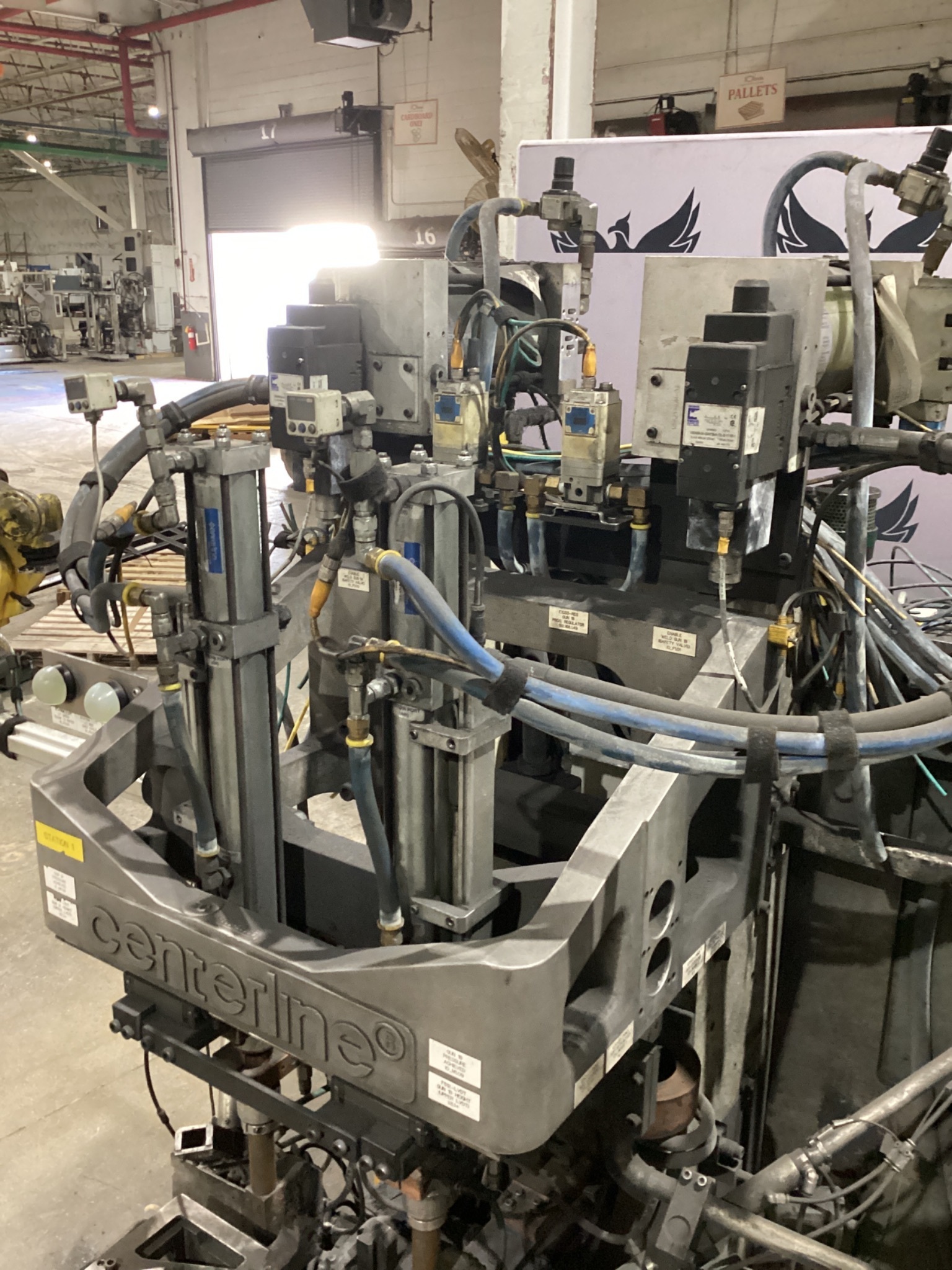 CENTRELINE RESISTANCE WELDING STATION WITH BOSCH REXROTH WELD INVERTERS USED 3