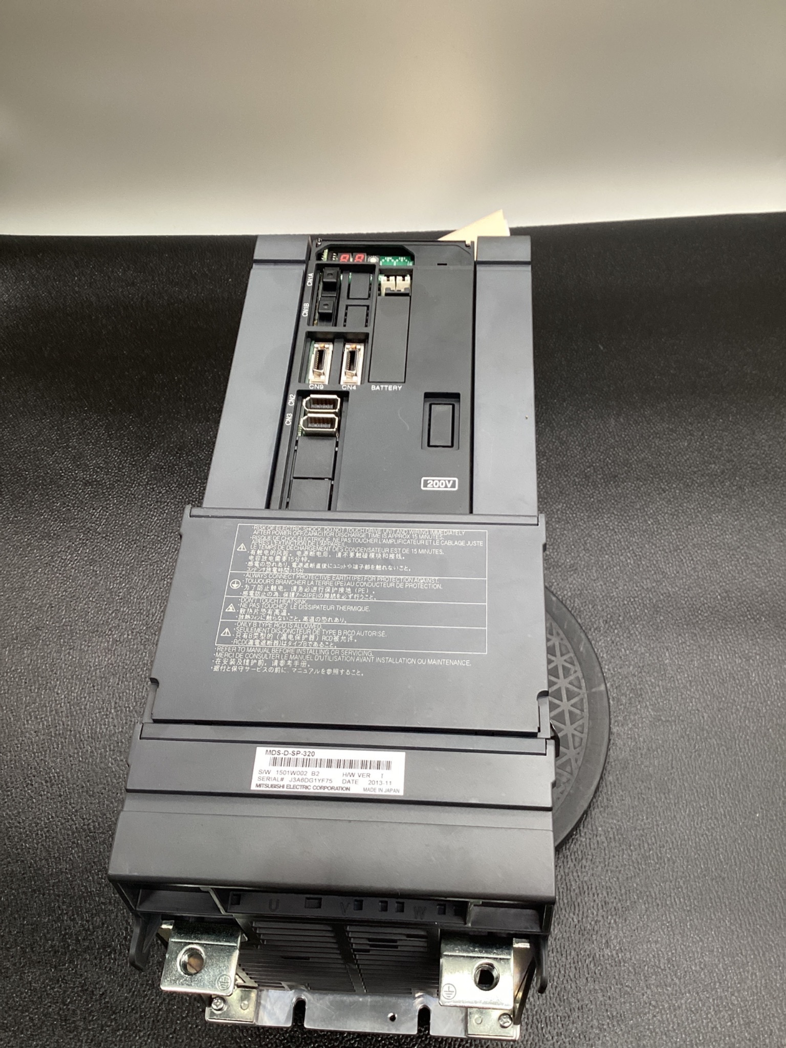 MITSUBISHI MDS-D-SP-320 SPINDLE DRIVE UNIT USED 0