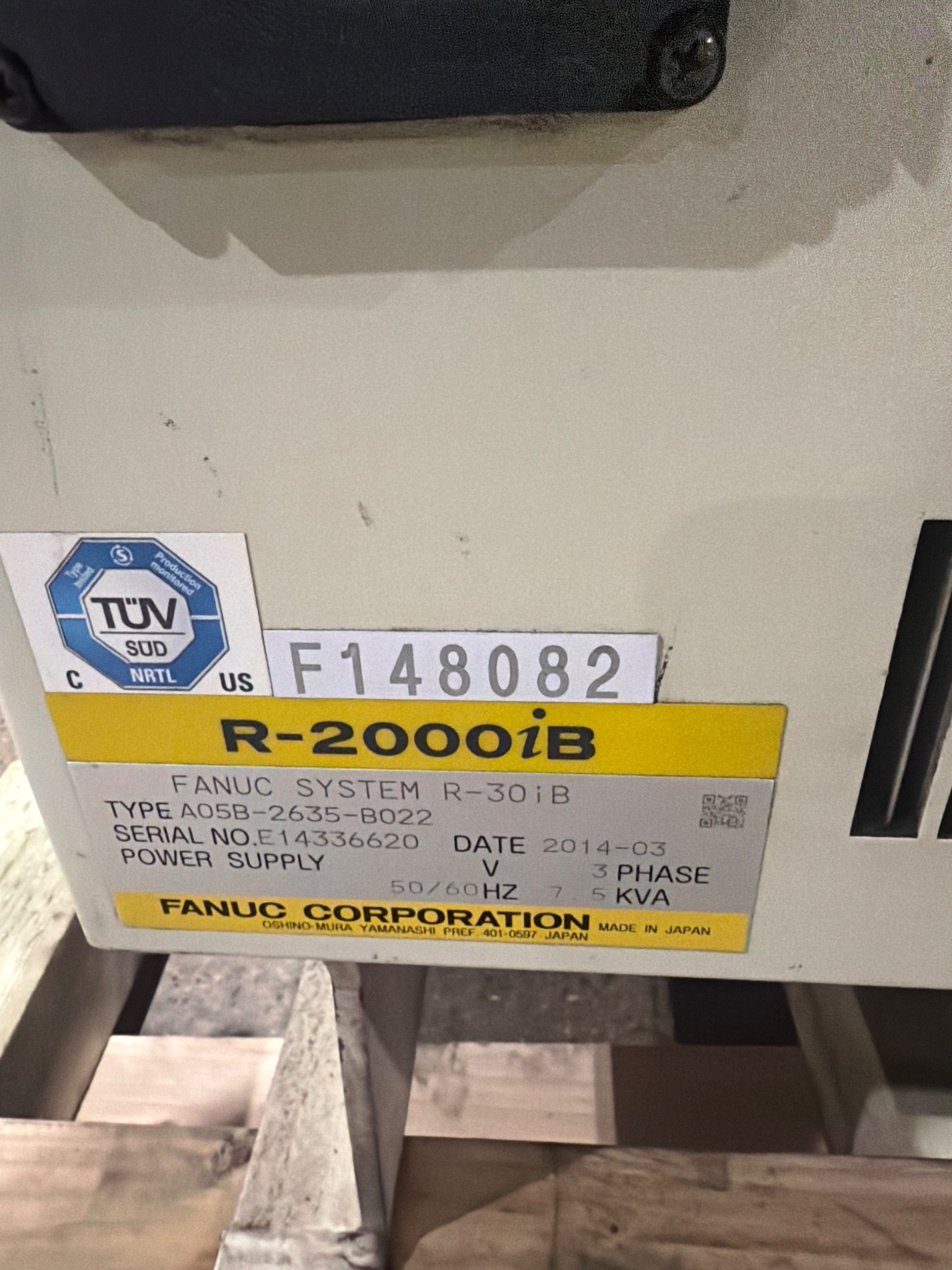 FANUC R-2000iB/210F Complete w/ R-30iB Controls USED 1