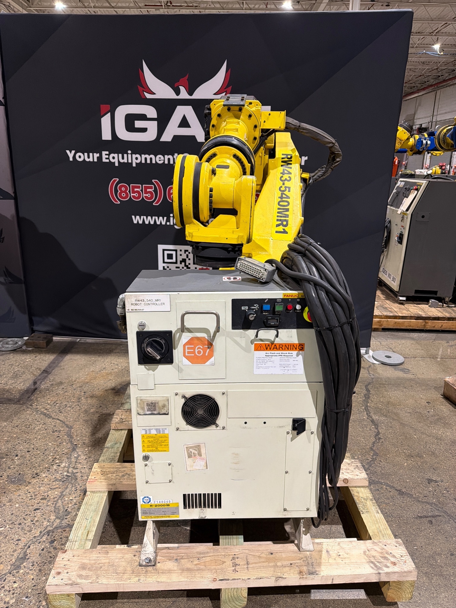 FANUC R-2000iB/210F Complete w/ R-30iB Controls USED 0