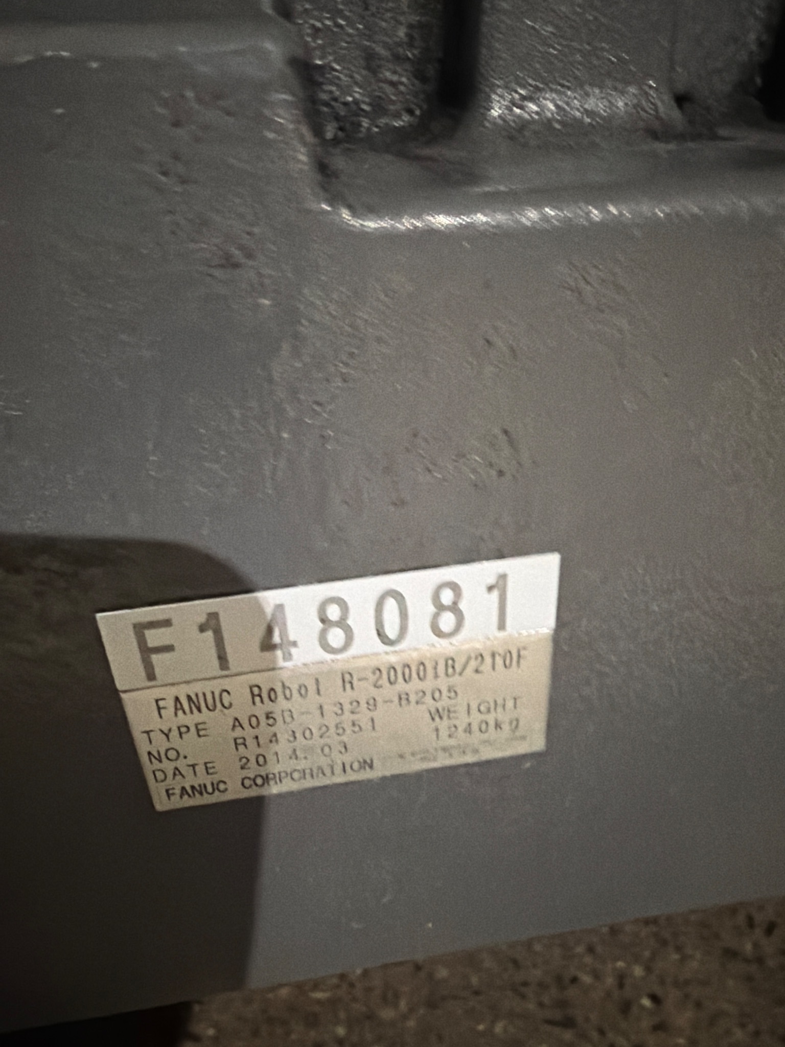 FANUC R-2000iB/210F Complete w/ R-30iB Controls USED 2
