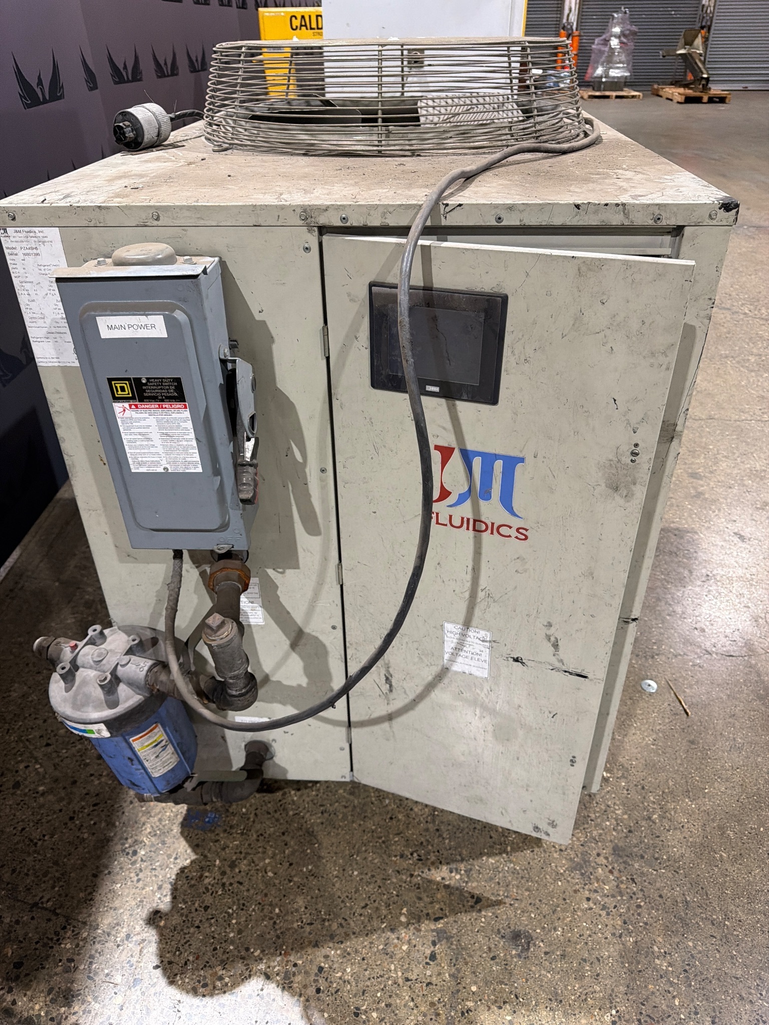 J&M FLUIDICS PZA4SH5 Chiller 460V 3PH USED 1