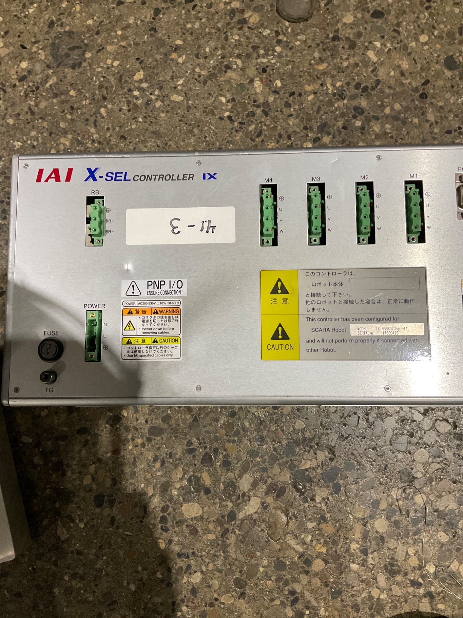 IAI IX-NNN6020-5L-T1 ROTARY ACTUATOR W/ CSEL-KX-MNN6020-DV-P1EE CONTROLLER USED 12