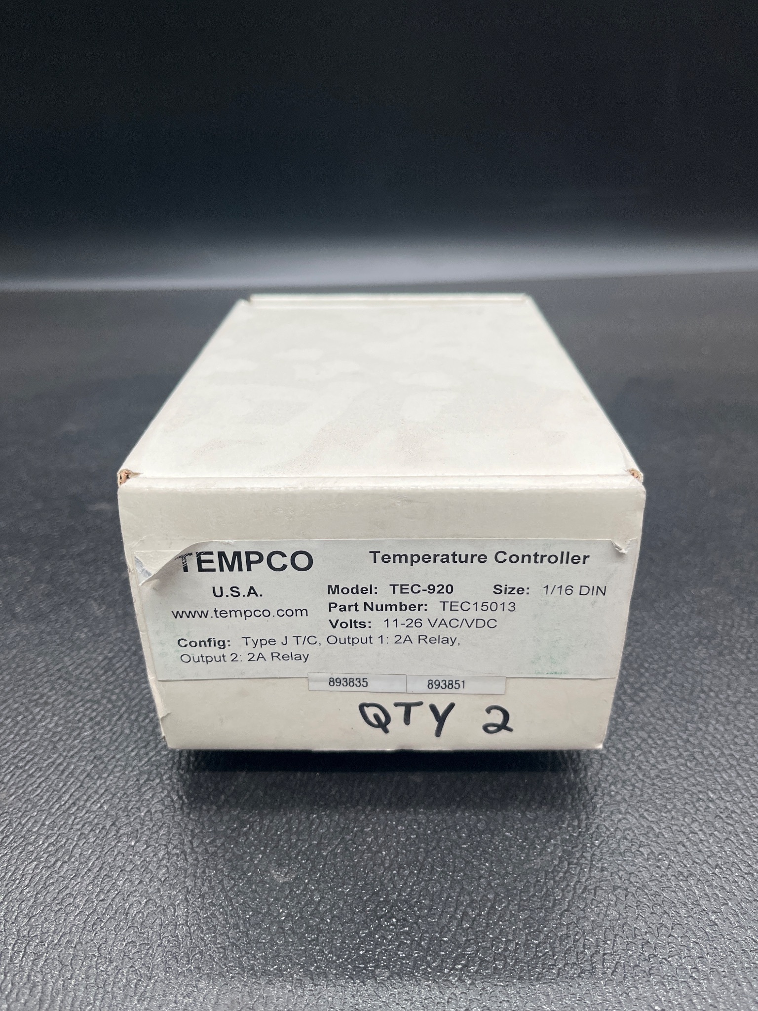 TEMPCO TEC-920 Temperature Controller NEW (2 Pack) 1