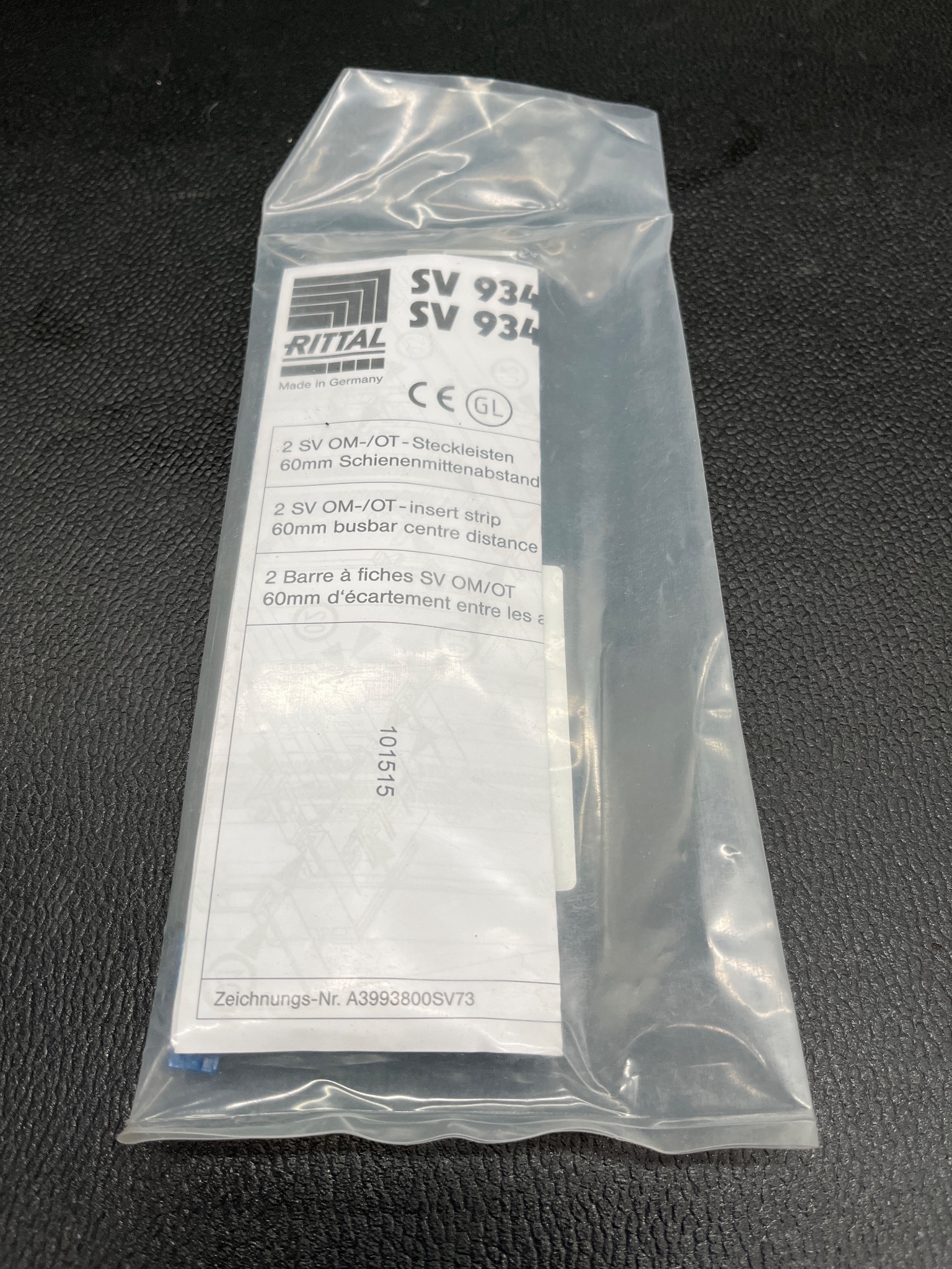 RITTAL SV 9340.290 SV Insert Strip 10x208mm for OM Adapters NEW (2-Pack) 0