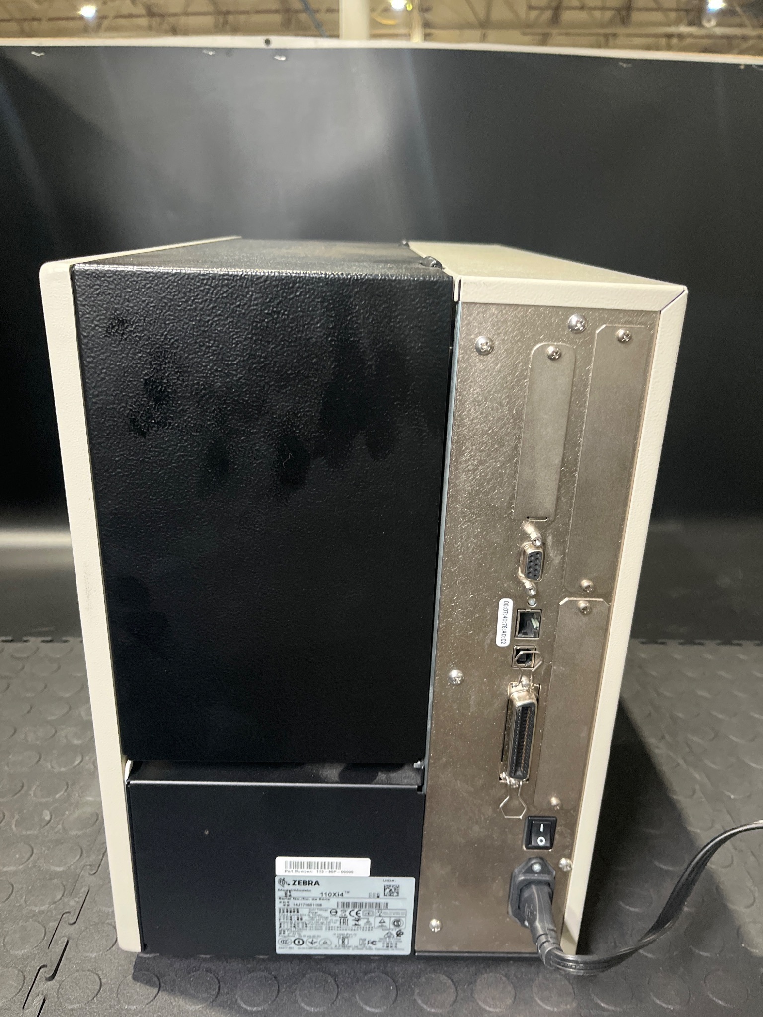 ZEBRA 113-80P-00000 110Xi4 Label Printer USED 2