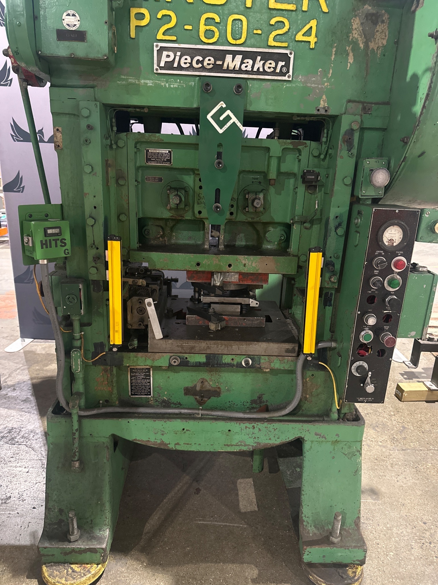 MINSTER P2-60-24 PIECE MAKER MECHANICAL PRESS 60 TON USED 3