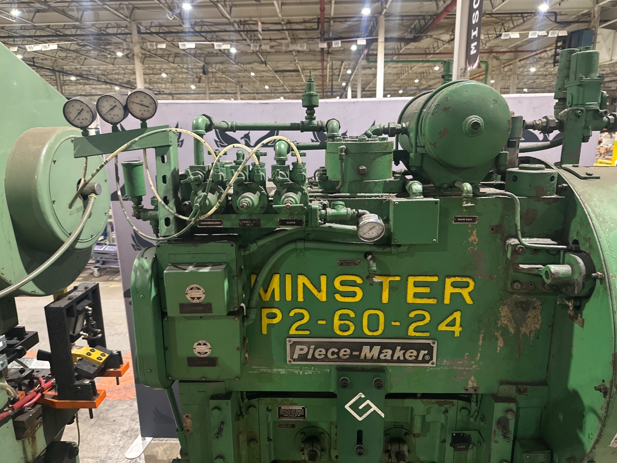 MINSTER P2-60-24 PIECE MAKER MECHANICAL PRESS 60 TON USED 8