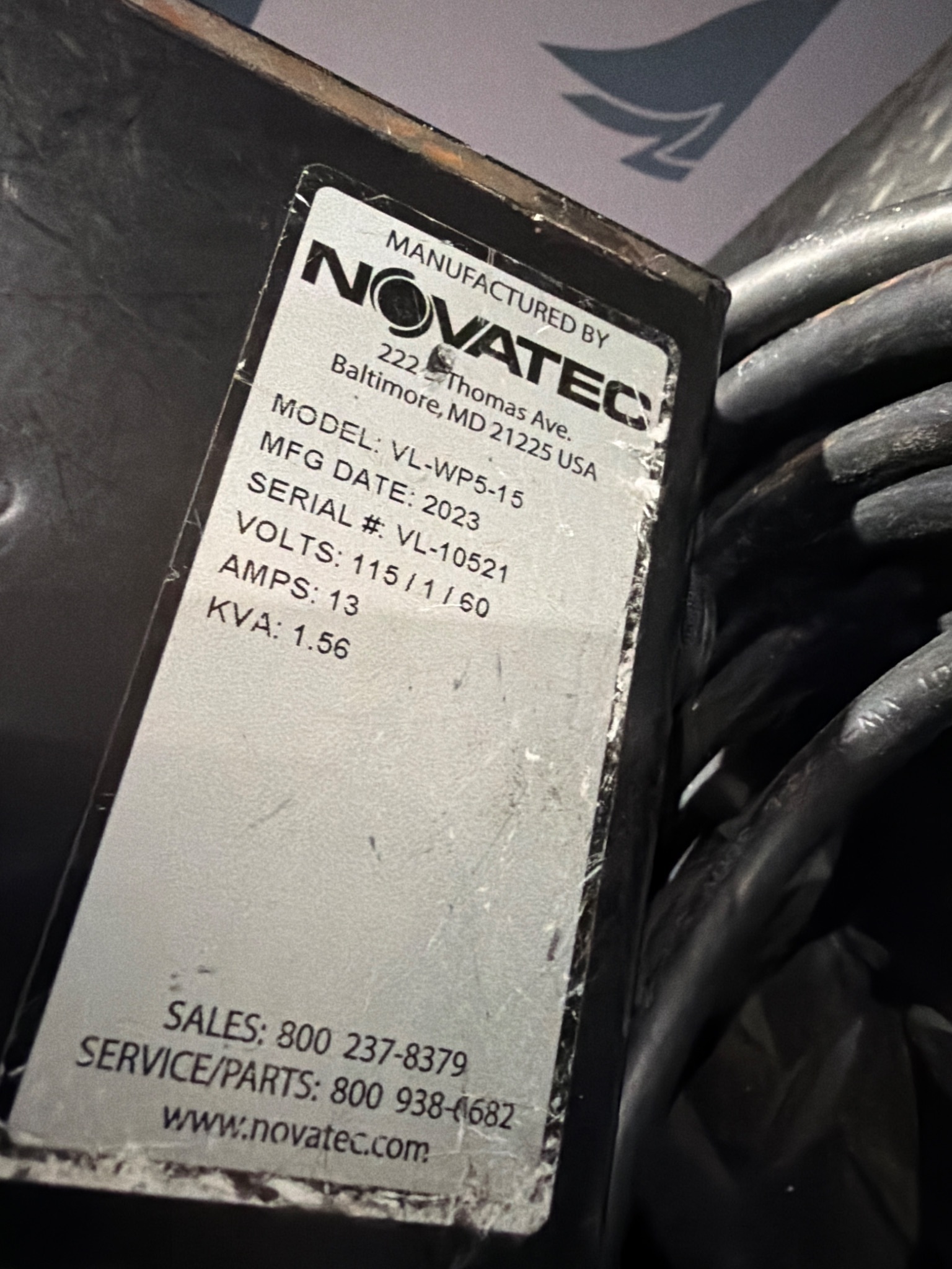 NOVATEC VL-WP5-15 Self-Contained Loader Control Module USED 2