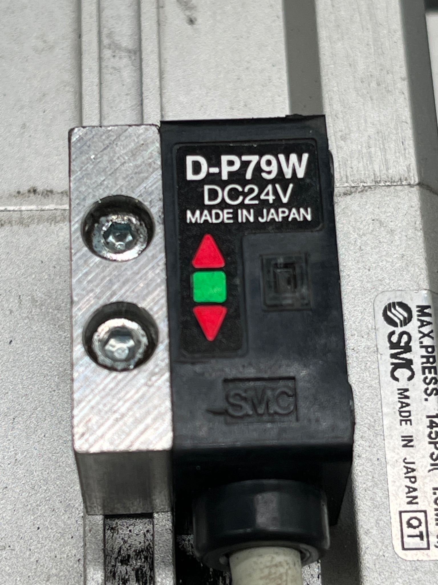 SMC CLKQPKD50TN‑199RAH‑P79WSE Pin Clamp Cylinder USED 3