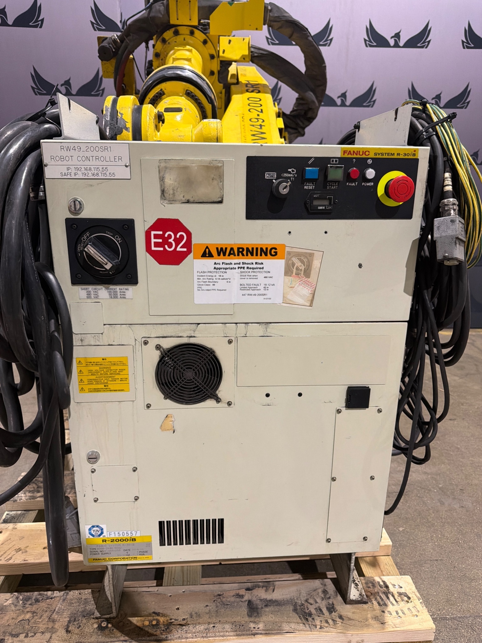 FANUC R-2000iB/210F Complete w/ R-30iB Controls USED 11