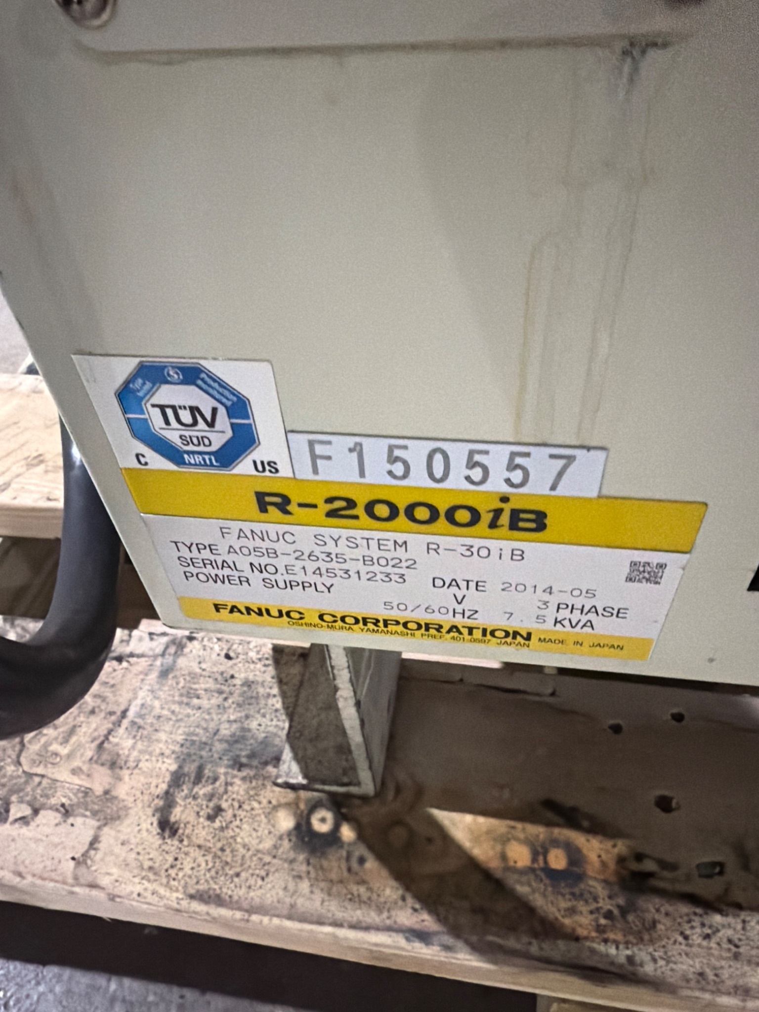 FANUC R-2000iB/210F Complete w/ R-30iB Controls USED 14