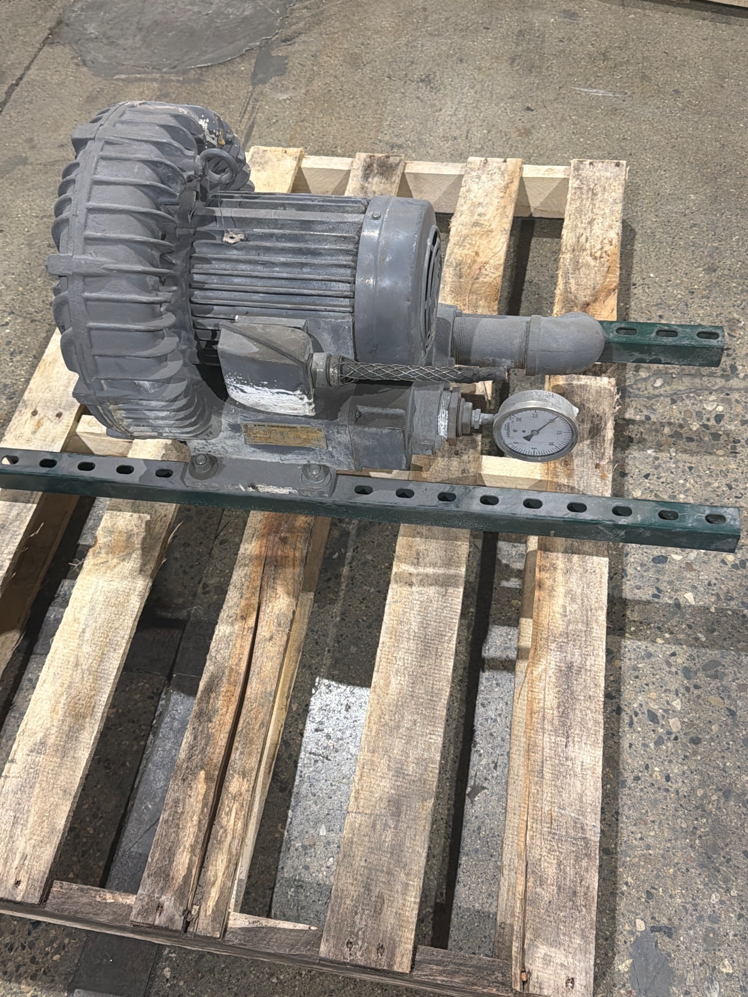 FUJI ELECTRIC VEC604A-7W Regenerative Blower 3PH 4.5HP 460V USED 1