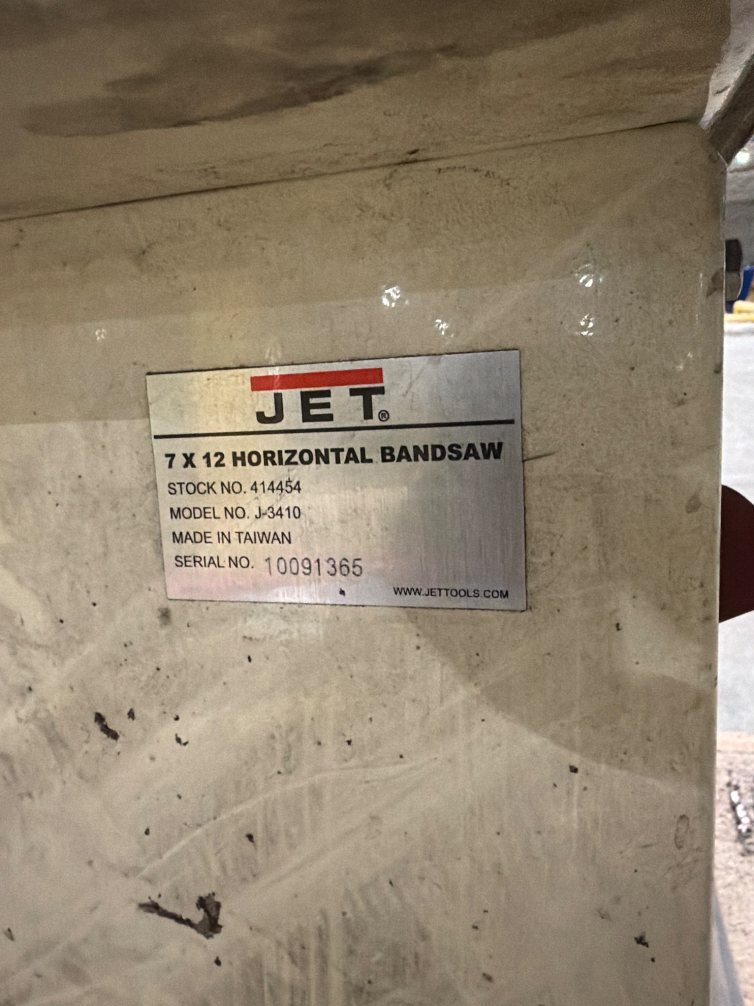 JET J‑3410 Horizontal Bandsaw (7" x 12") USED 5