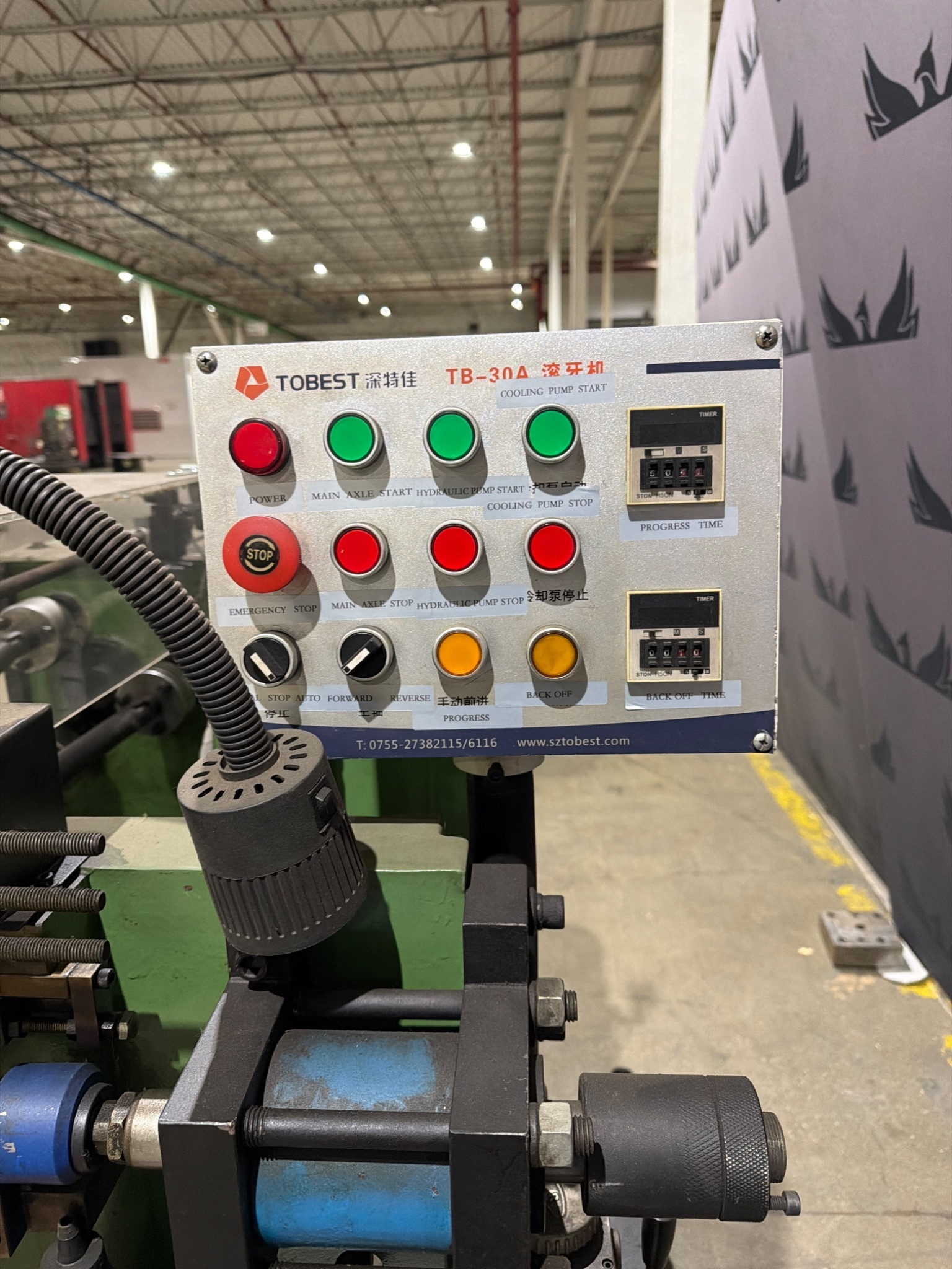 TOBEST TB‑30A Hydraulic Thread Rolling Machine USED 2