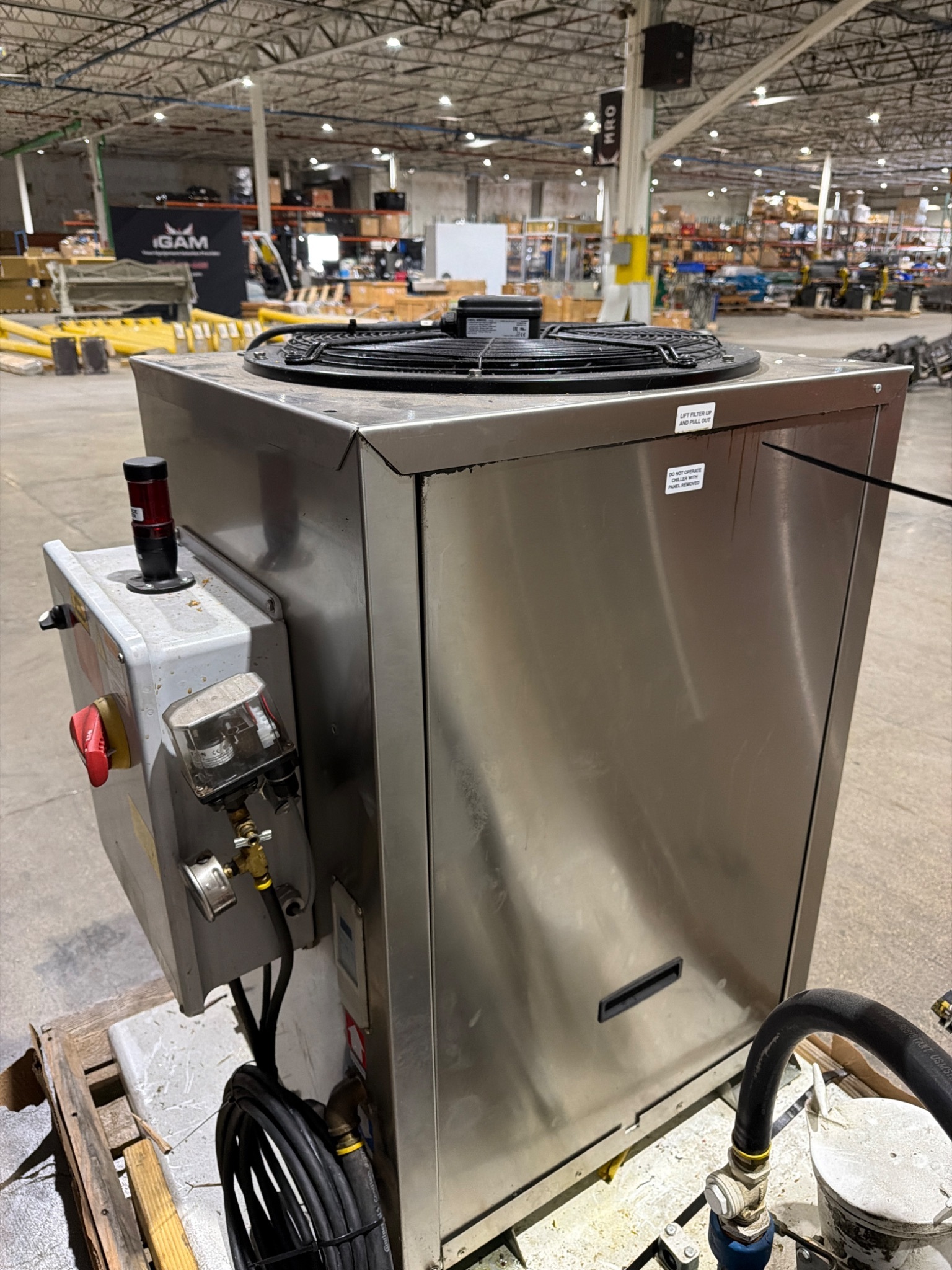 EBBCO PMF‑24,000‑IL In‑Line Chiller w/ PMF‑MWF3‑623 Filter Vessel USED 4