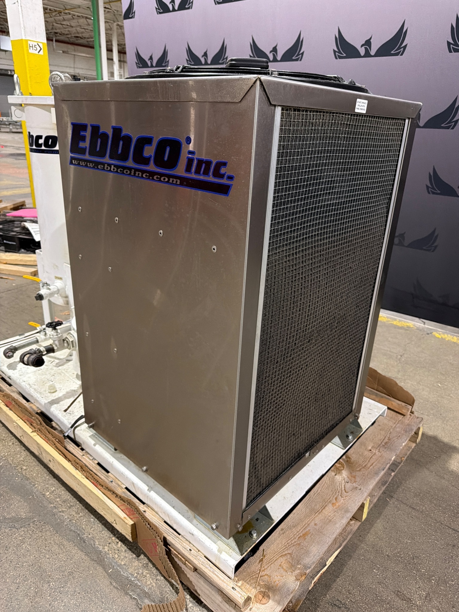 EBBCO PMF‑24,000‑IL In‑Line Chiller w/ PMF‑MWF3‑623 Filter Vessel USED 9