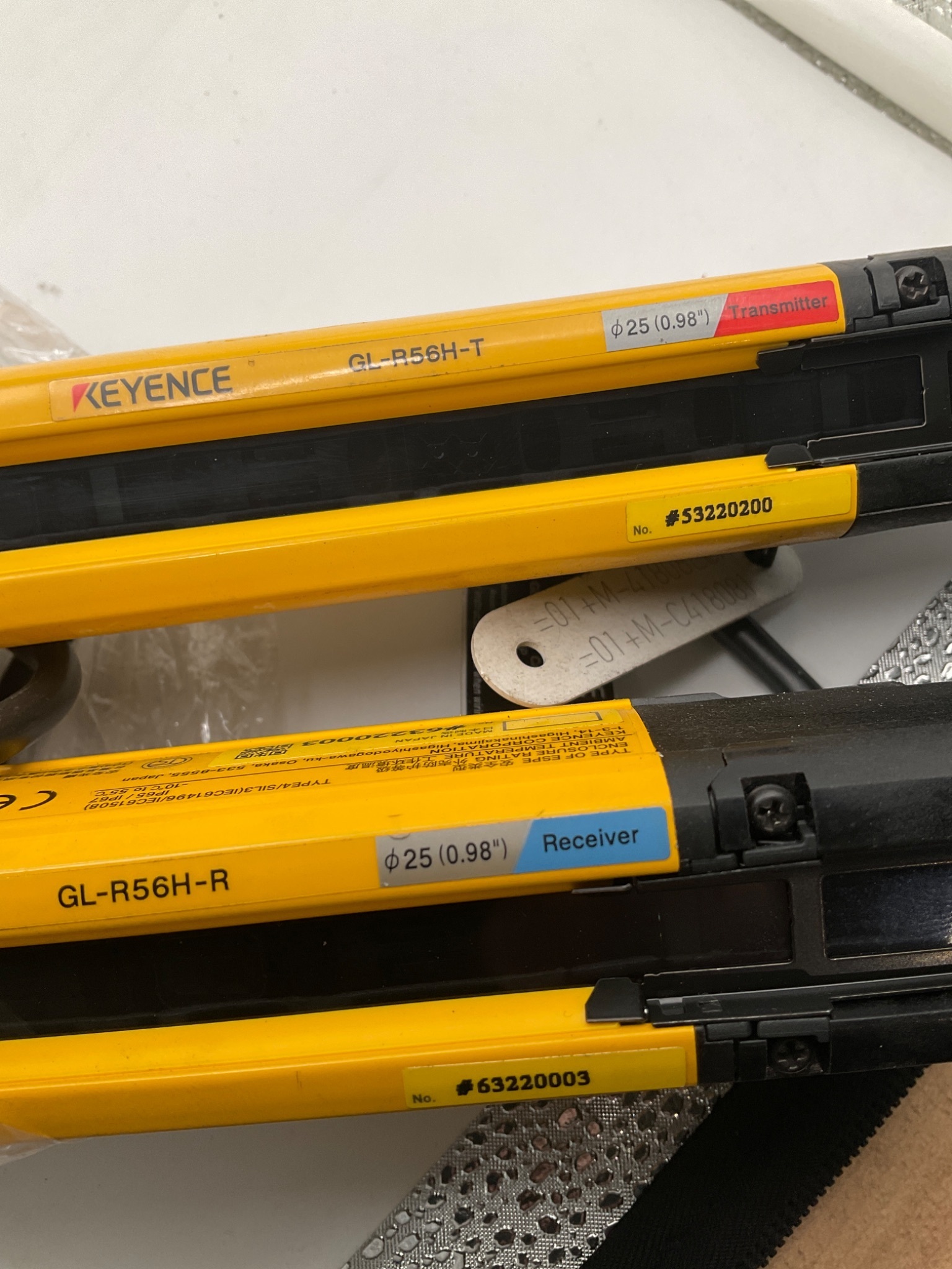 KEYENCE GL‑R56H Light Curtain Set 1120mm NEW Open Box 0