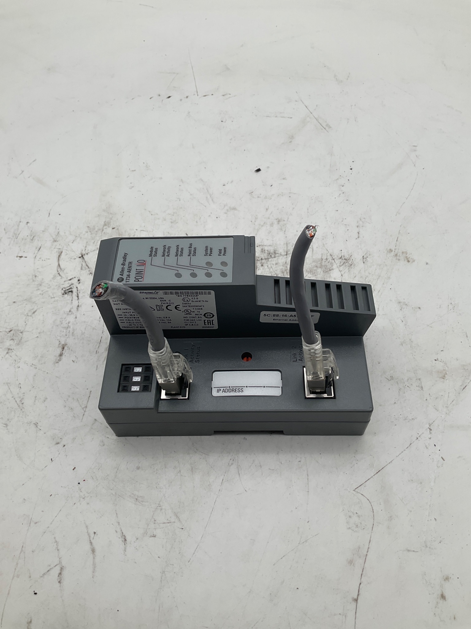 ALLEN BRADLEY 1734‑AENTR POINT I/O Ethernet/IP Adapter USED 4