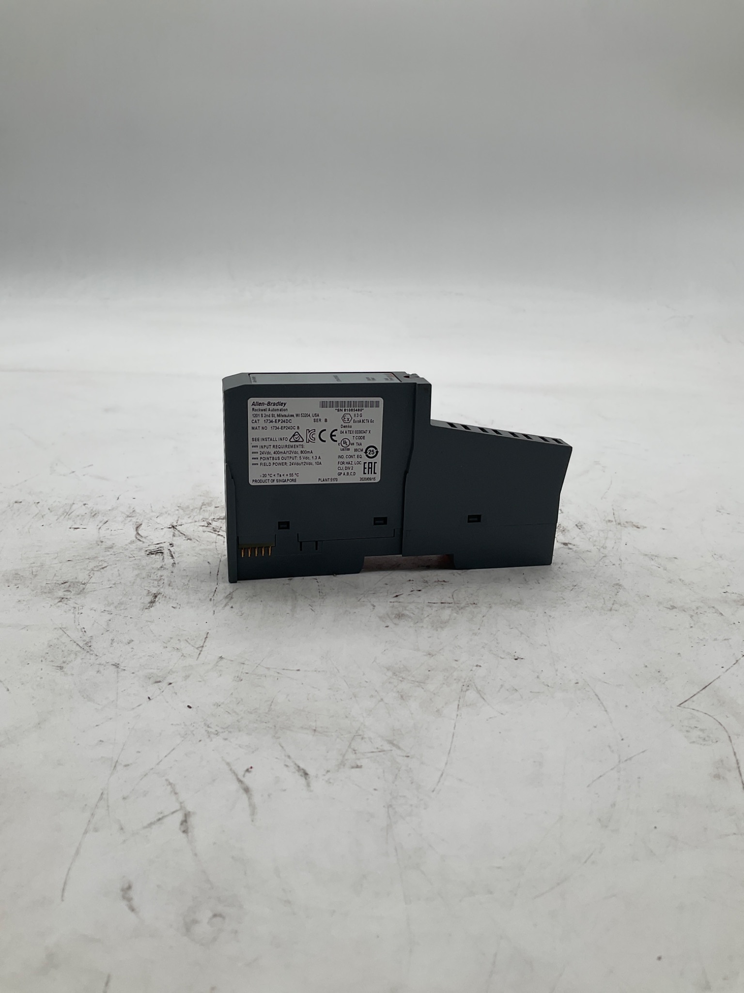 ALLEN BRADLEY 1734‑EP24DC POINT I/O 24VDC Power Supply USED 0