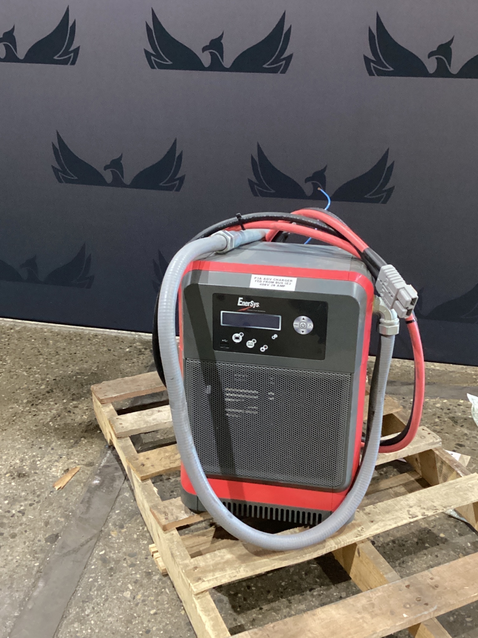 ENERSYS EI3-HL-4YT FORKLIFT BATTERY CHARGER 480V 3PH ENFORCER IMPAQ USED 0