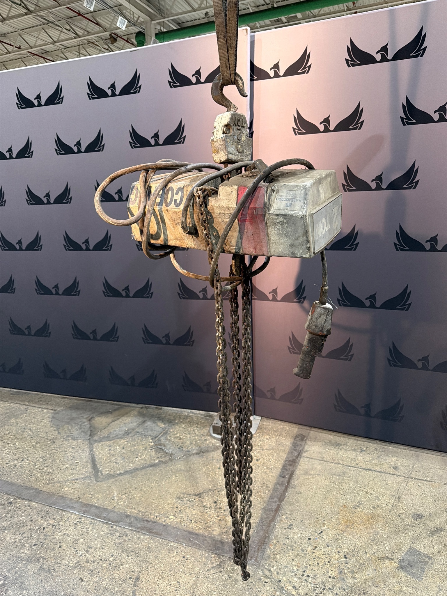 COFFING EC-4008 2-Ton Electric Chain Hoist USED AS-IS 0