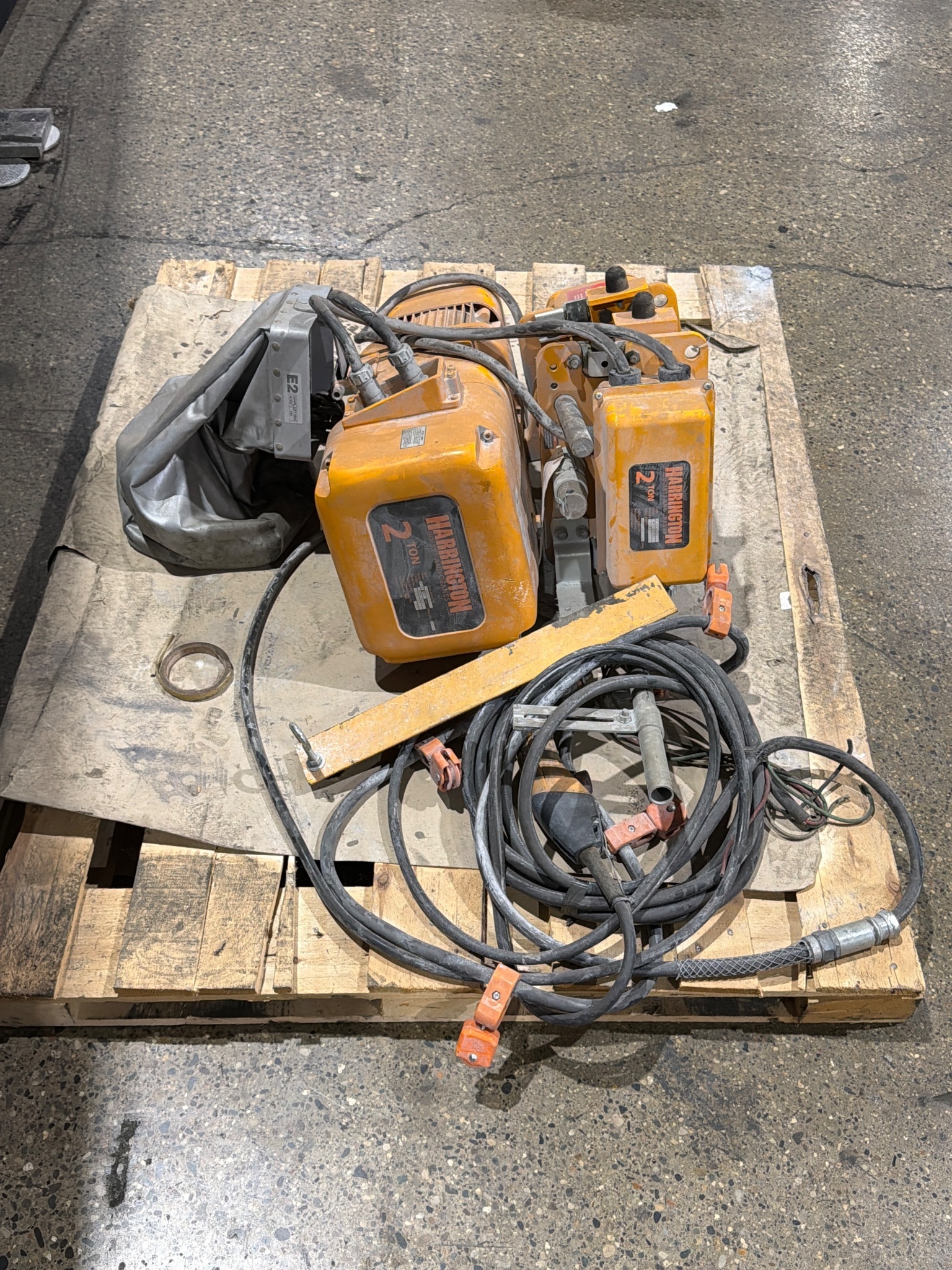 HARRINGTON NER020L 2-Ton Electric Chain Hoist USED 1
