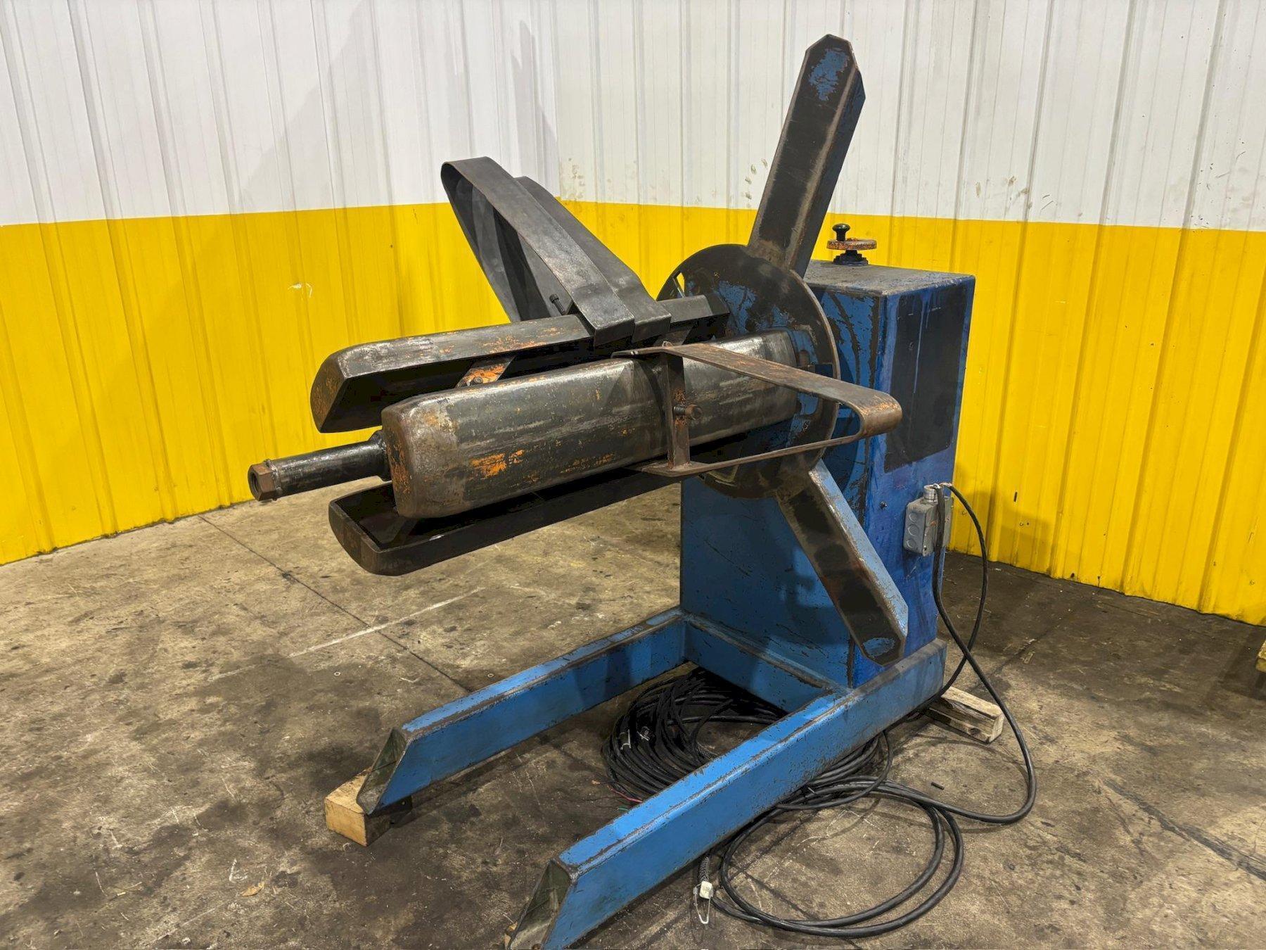 2,500 LBS LITTELL MODEL #60 MOTORIZED UNCOILER COIL REEL USED 0