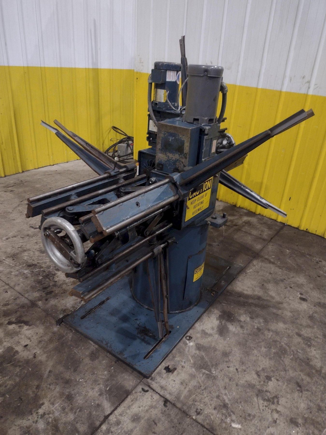 1,600 X 18" CWP MODEL #2RDM MOTORIZED DOUBLE END COIL REEL UNCOILER USED 3