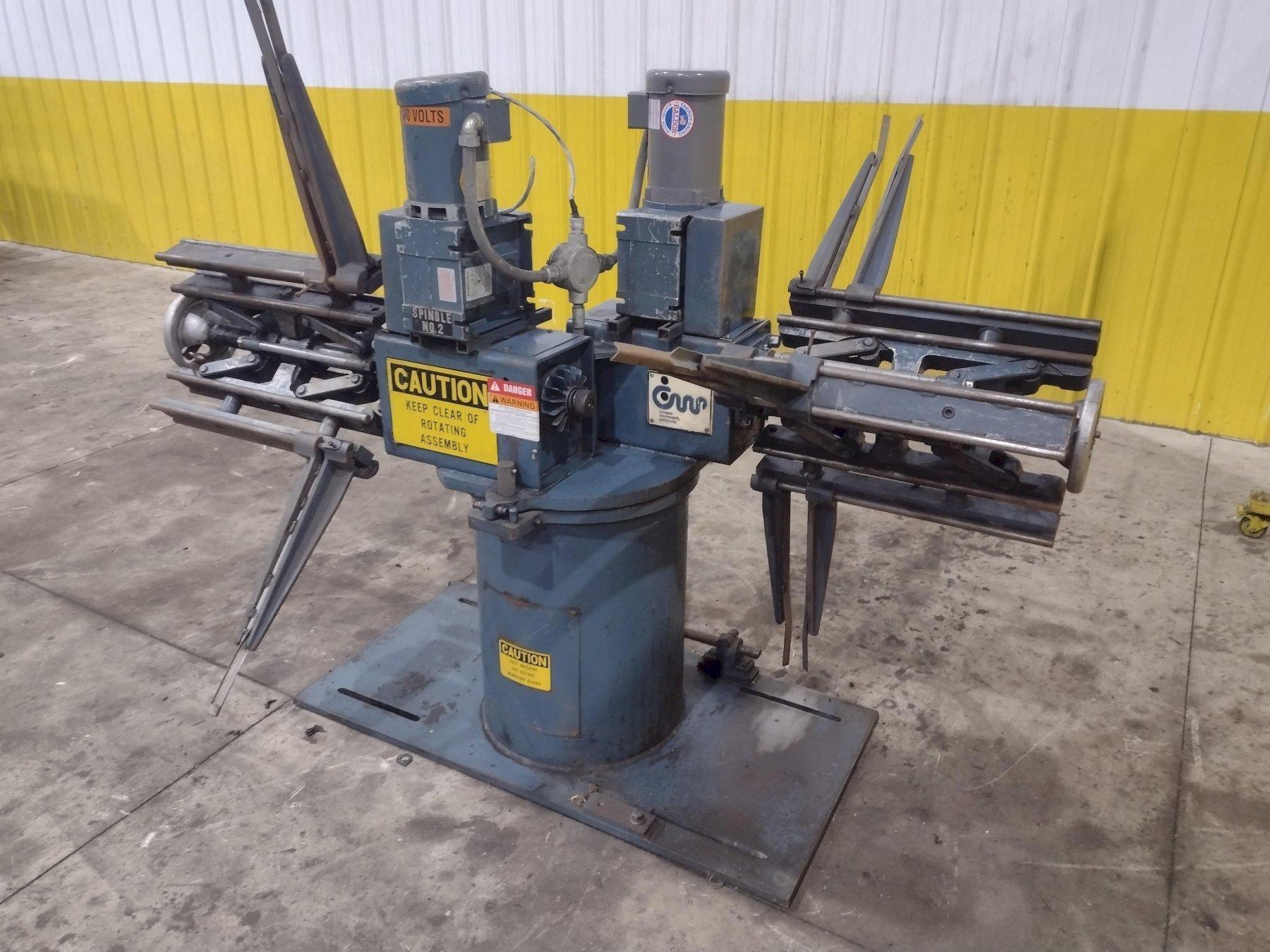 1,600 X 18" CWP MODEL #2RDM MOTORIZED DOUBLE END COIL REEL UNCOILER USED 0