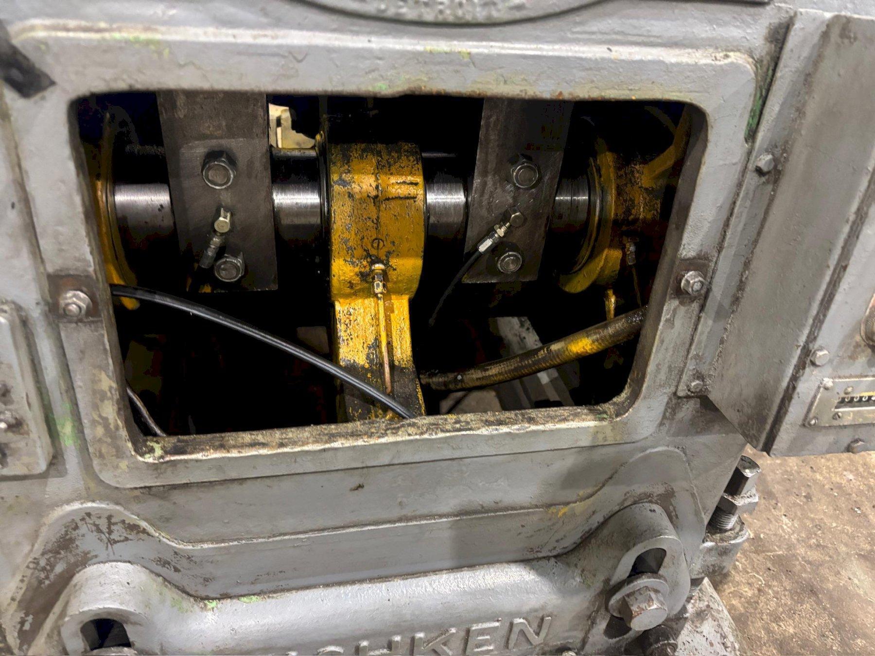 18 TON TISHKEN 4 POST MECHANICAL CUT-OFF PRESS USED 7