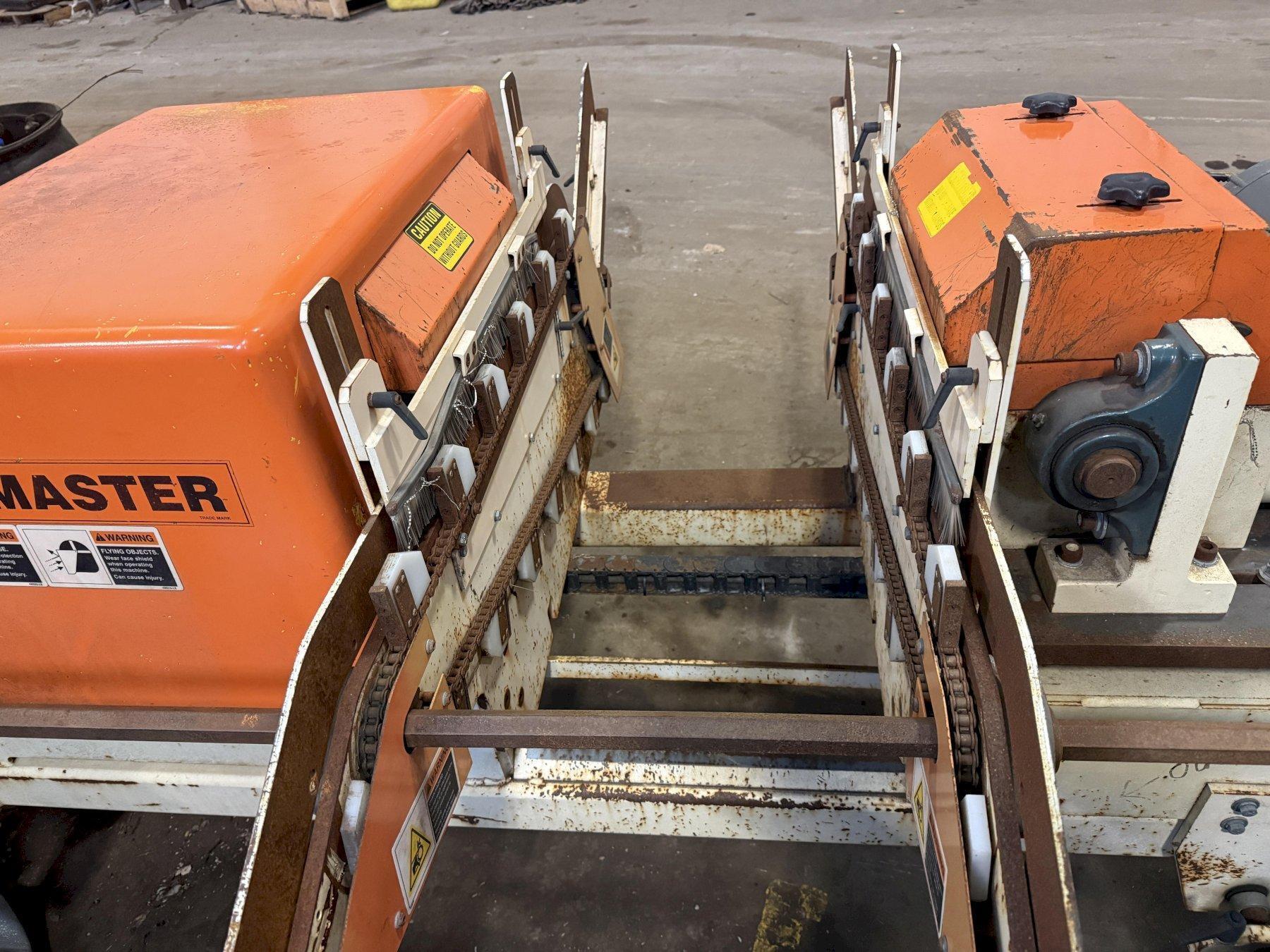 40" KENT BURRMASTER MODEL #BM05-040R-X TUBE END DEBURRING BRUSH MACHINE USED 4