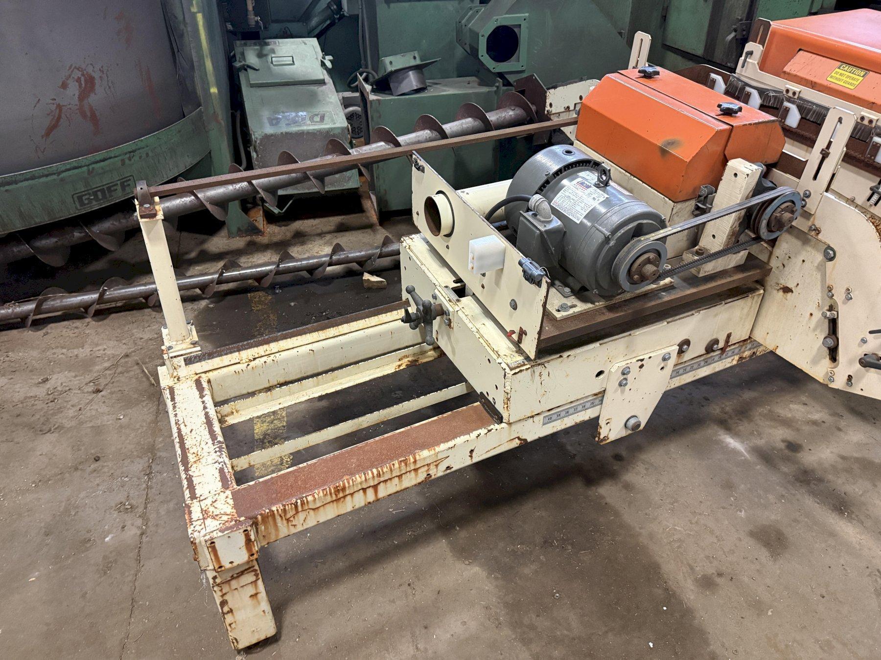 40" KENT BURRMASTER MODEL #BM05-040R-X TUBE END DEBURRING BRUSH MACHINE USED 6